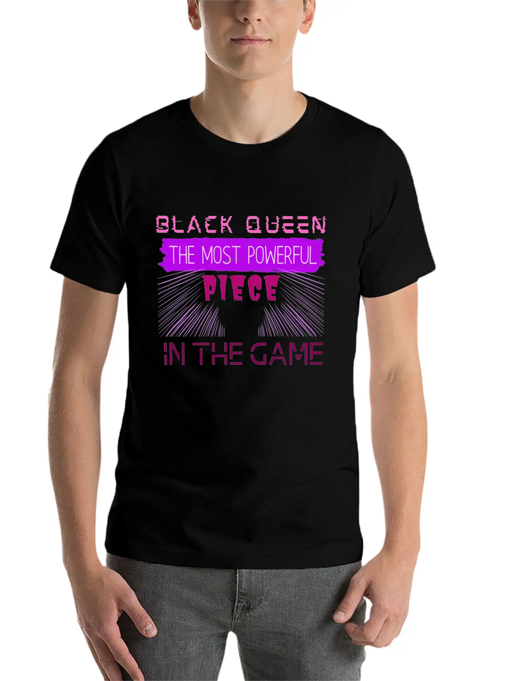 Black Queen The Most Powerful Piece In The Game Stylish Everyday T-Shirt – Unisex Basic Cotton Tee