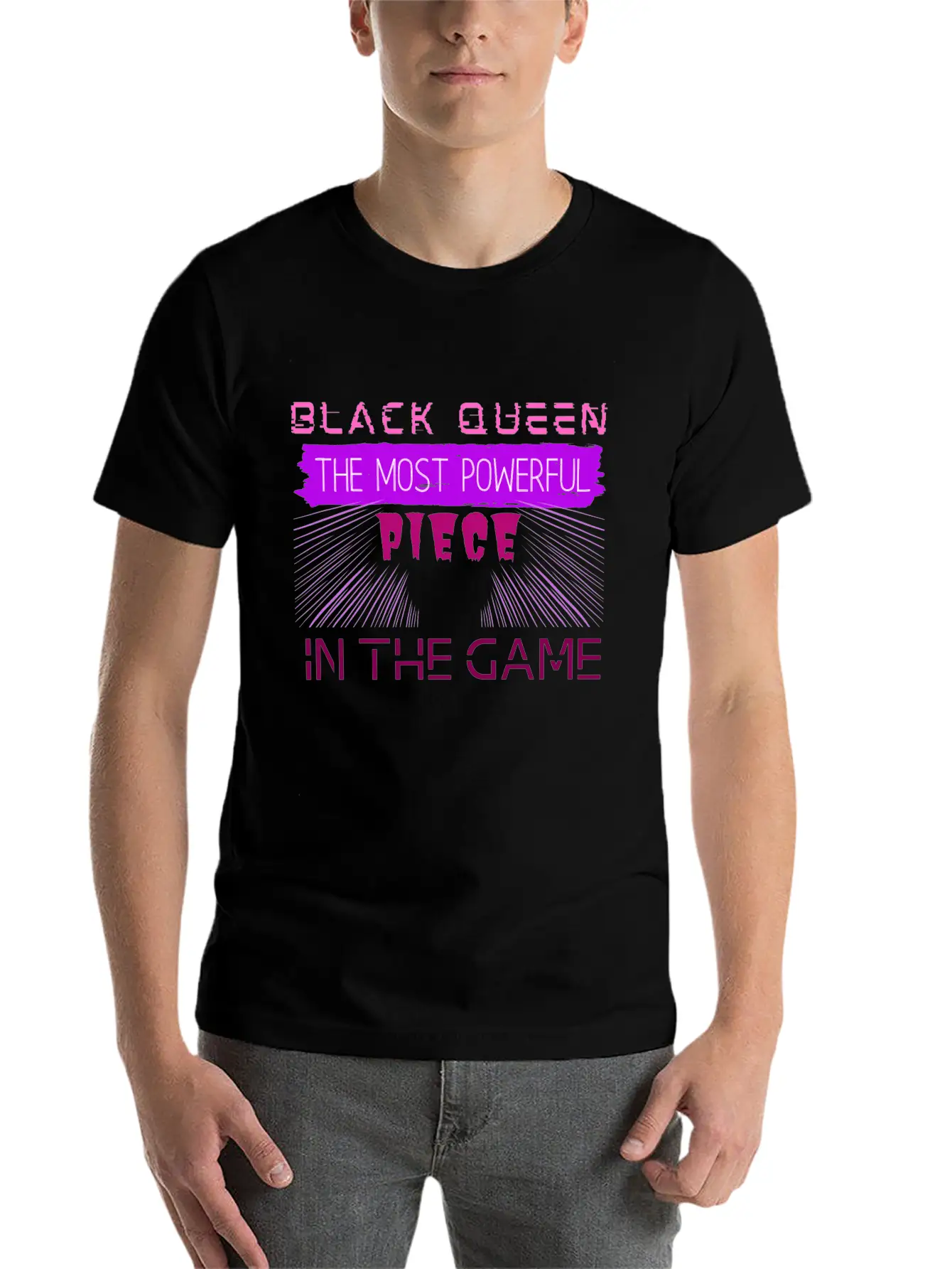 Black Queen The Most Powerful Piece In The Game Stylish Everyday T-Shirt – Unisex Basic Cotton Tee