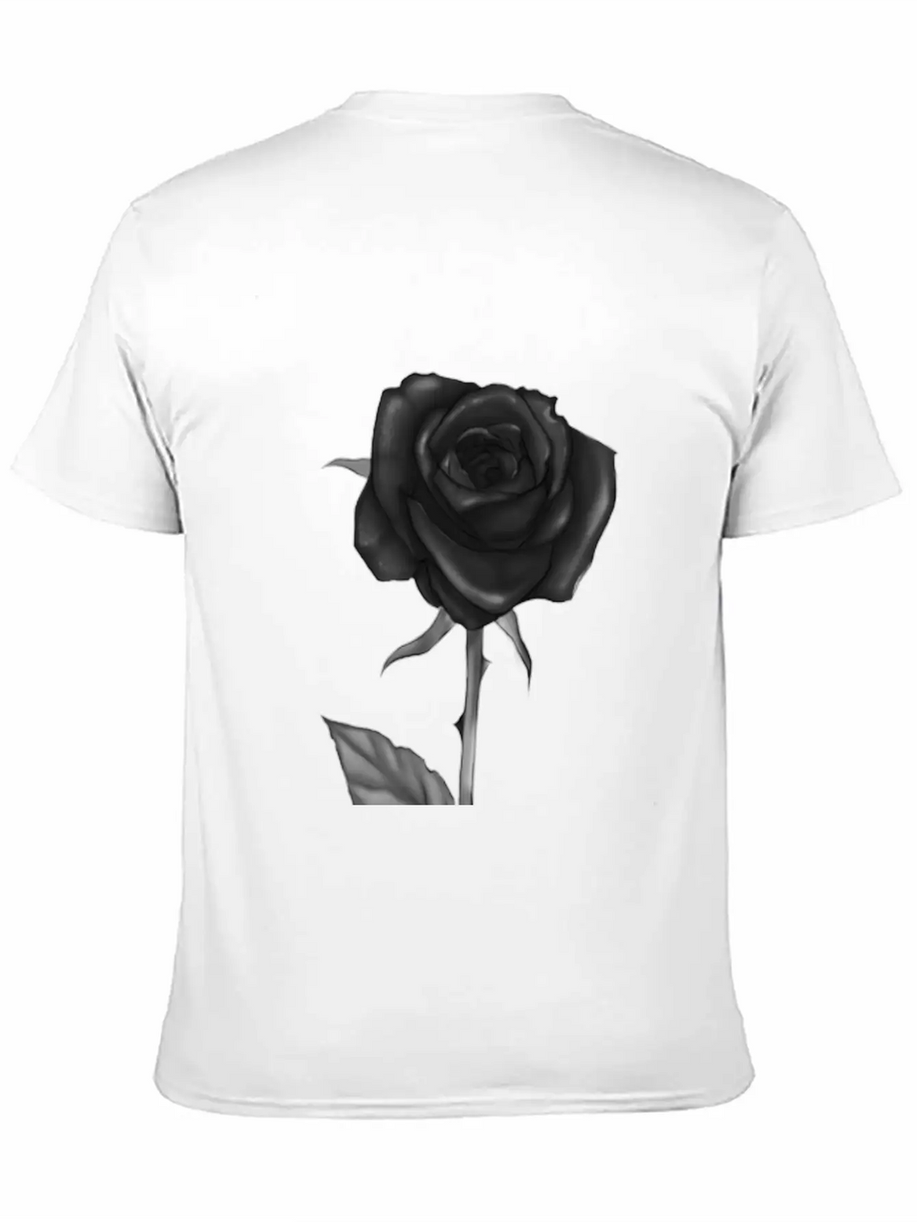 Black Rose Darkness Flower Dark Love Unisex Casual T-Shirt – Clean Design For Daily Comfort