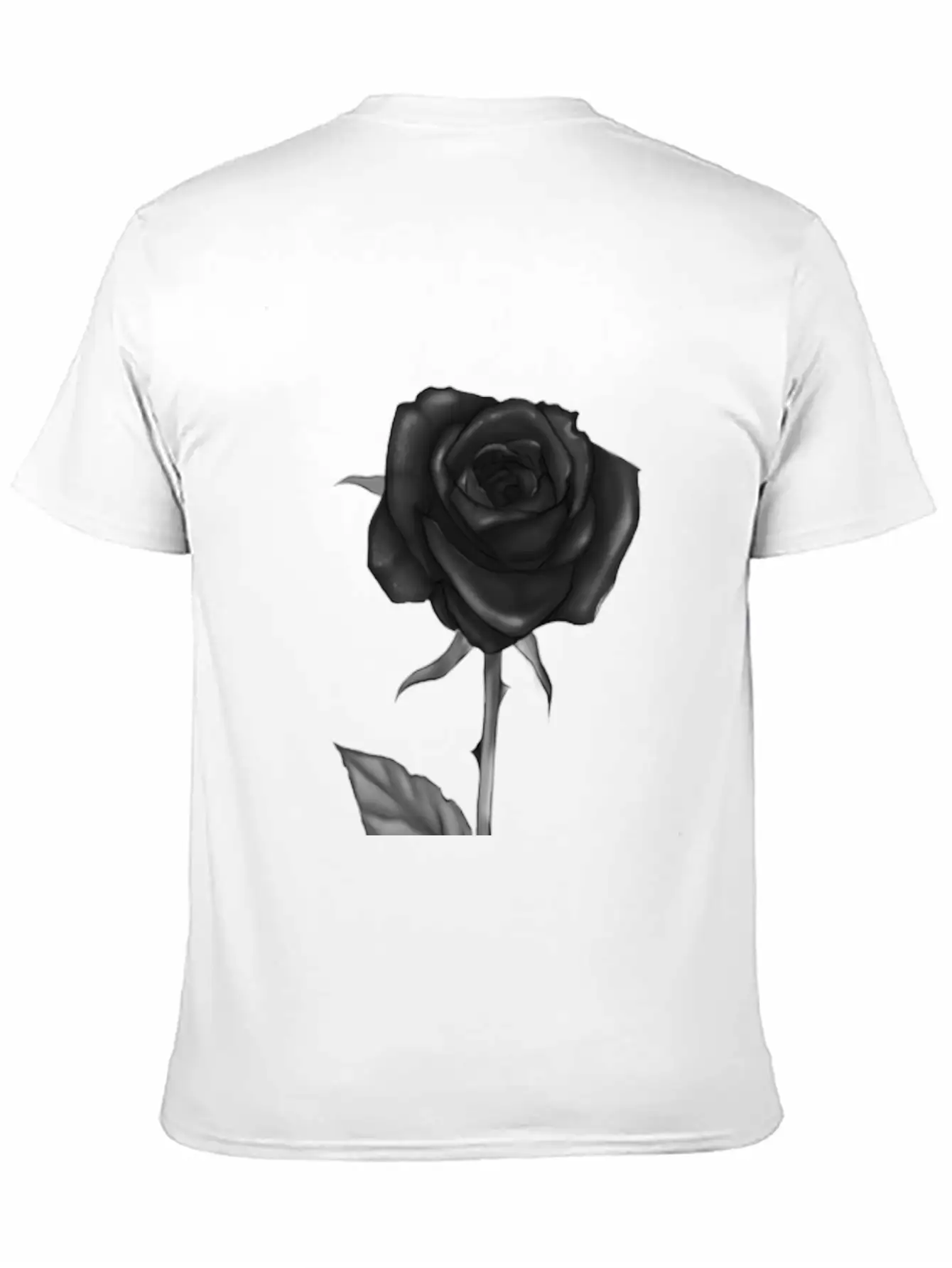 Black Rose Darkness Flower Dark Love Unisex Casual T-Shirt – Clean Design For Daily Comfort