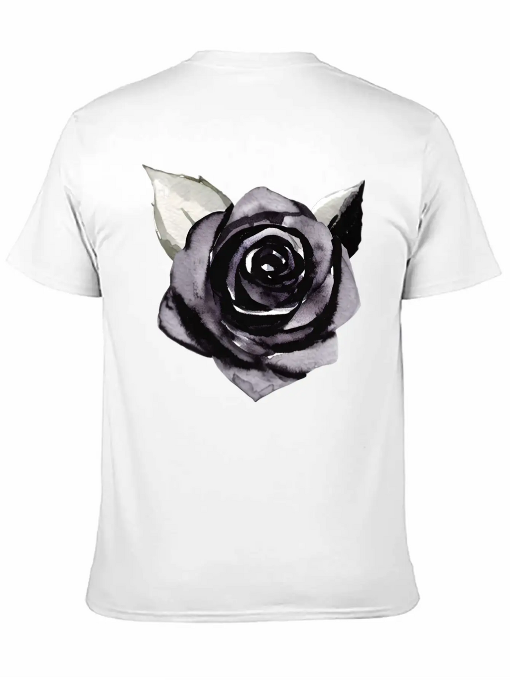 Black Rose Unisex Casual T-Shirt – Clean Design For Daily Comfort