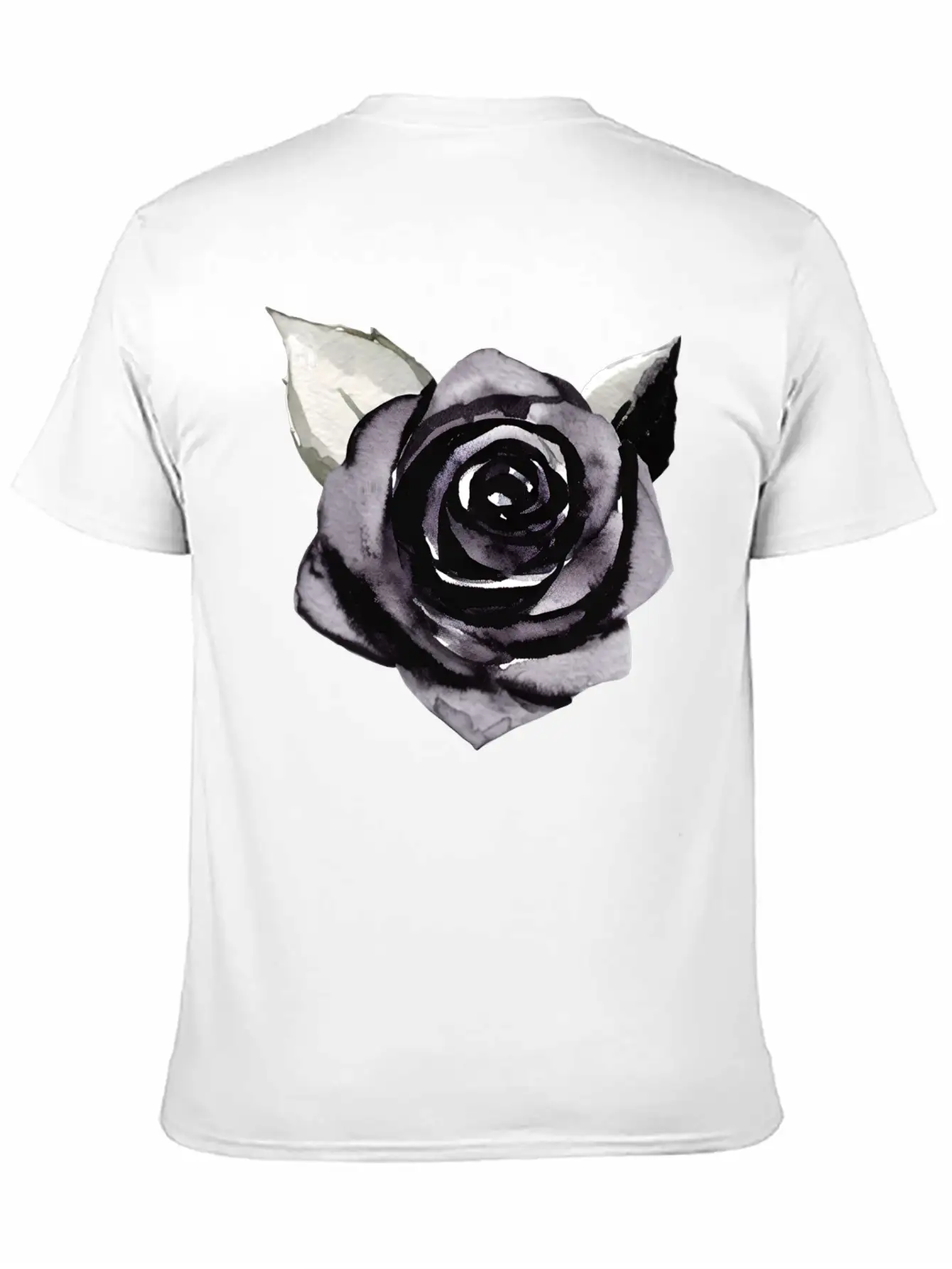 Black Rose Unisex Casual T-Shirt – Clean Design For Daily Comfort