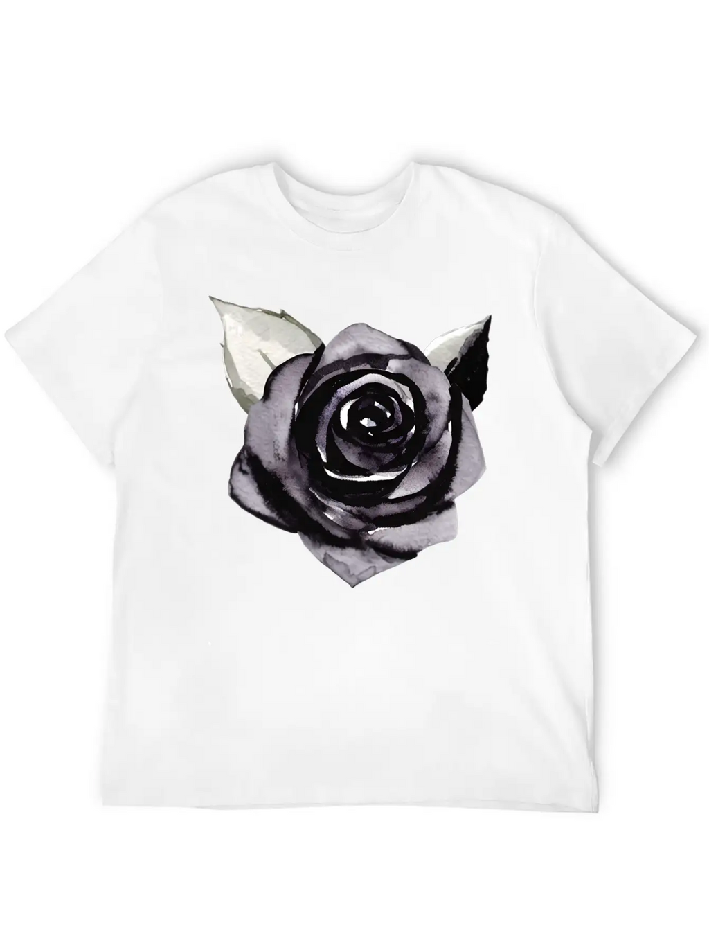 Black Rose Unisex Casual T-Shirt – Clean Design For Daily Comfort