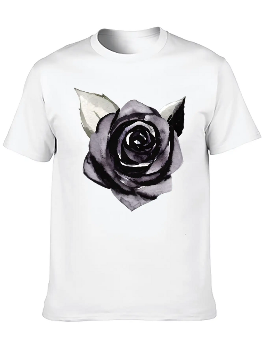 Black Rose Unisex Casual T-Shirt – Clean Design For Daily Comfort