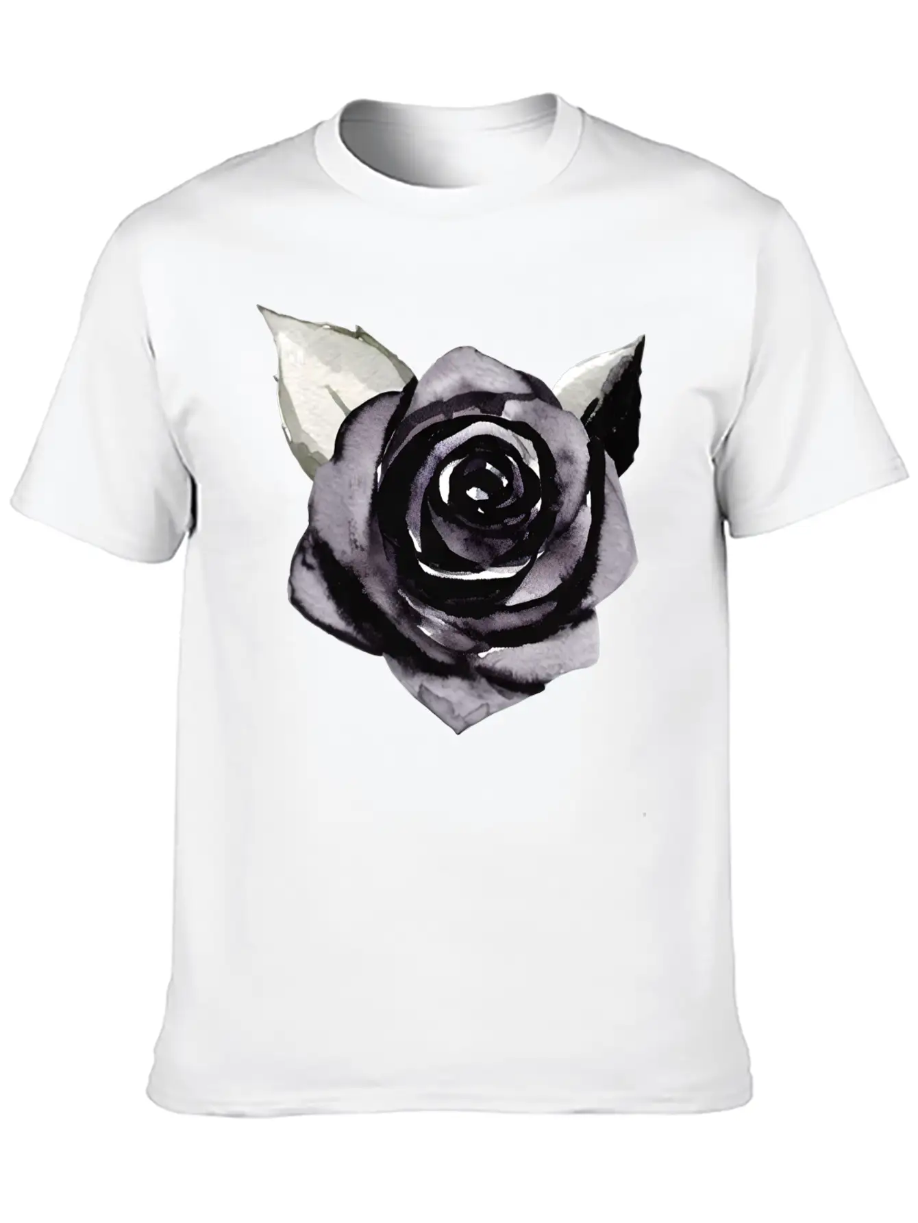 Black Rose Unisex Casual T-Shirt – Clean Design For Daily Comfort