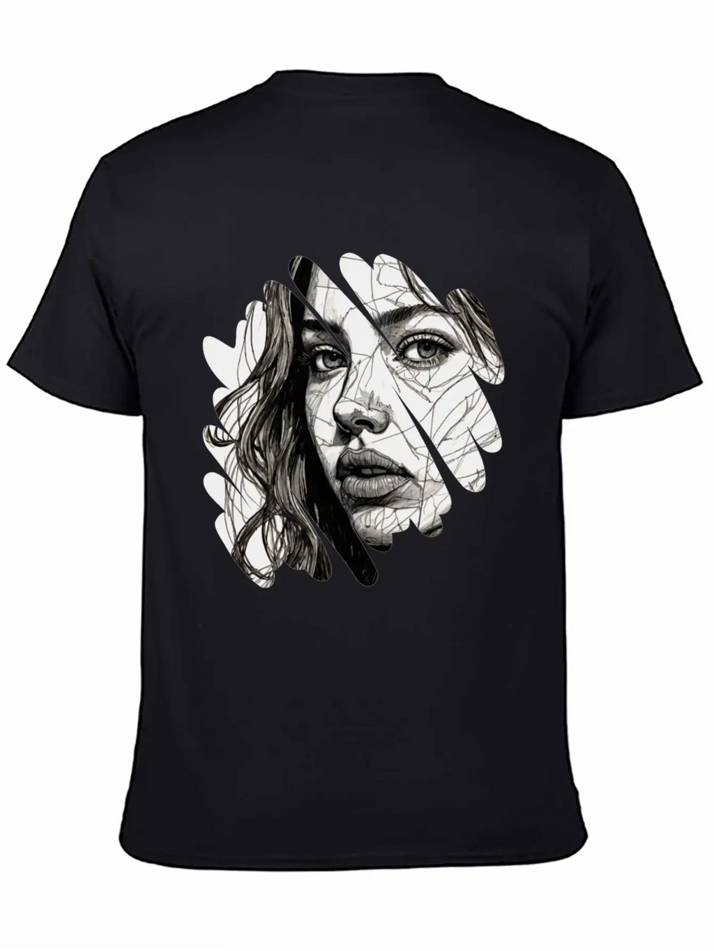 Black Typographic Self Care Classic Fit Graphic Tee For Daily Comfort – Unisex Cotton Shirt