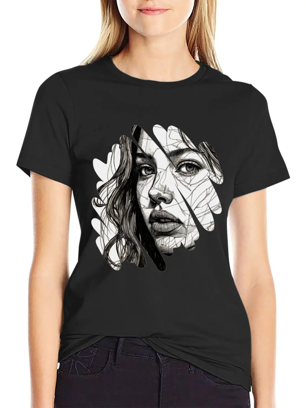 Black Typographic Self Care Classic Fit Graphic Tee For Daily Comfort – Unisex Cotton Shirt