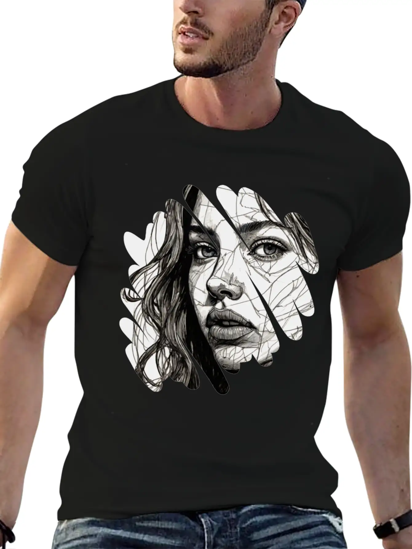 Black Typographic Self Care Unisex Short Sleeve Soft Cotton T-Shirt – Casual Everyday Wear