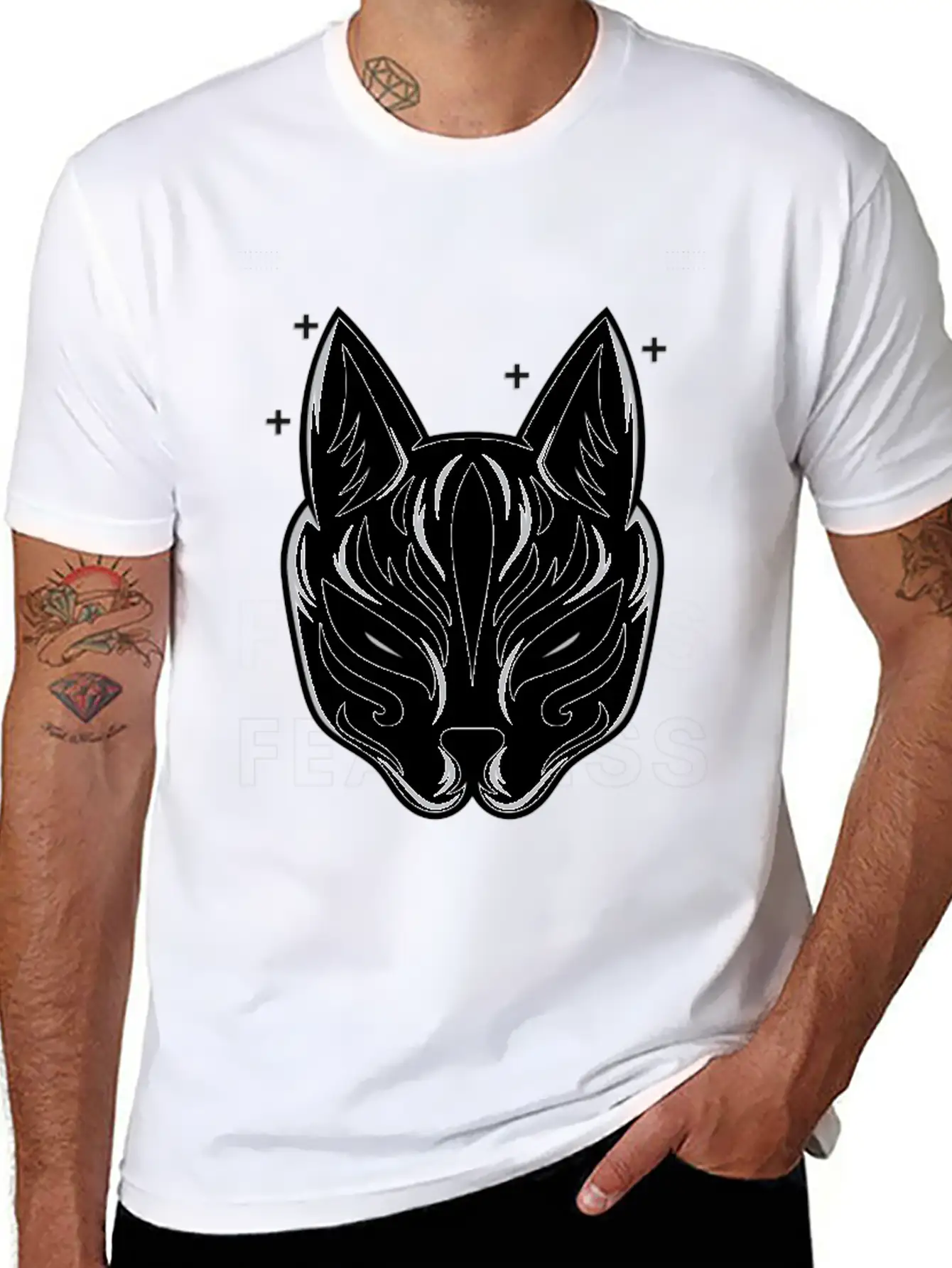 Black White Modern Fearless T Shirt Design Unisex Casual T-Shirt – Clean Design For Daily Comfort