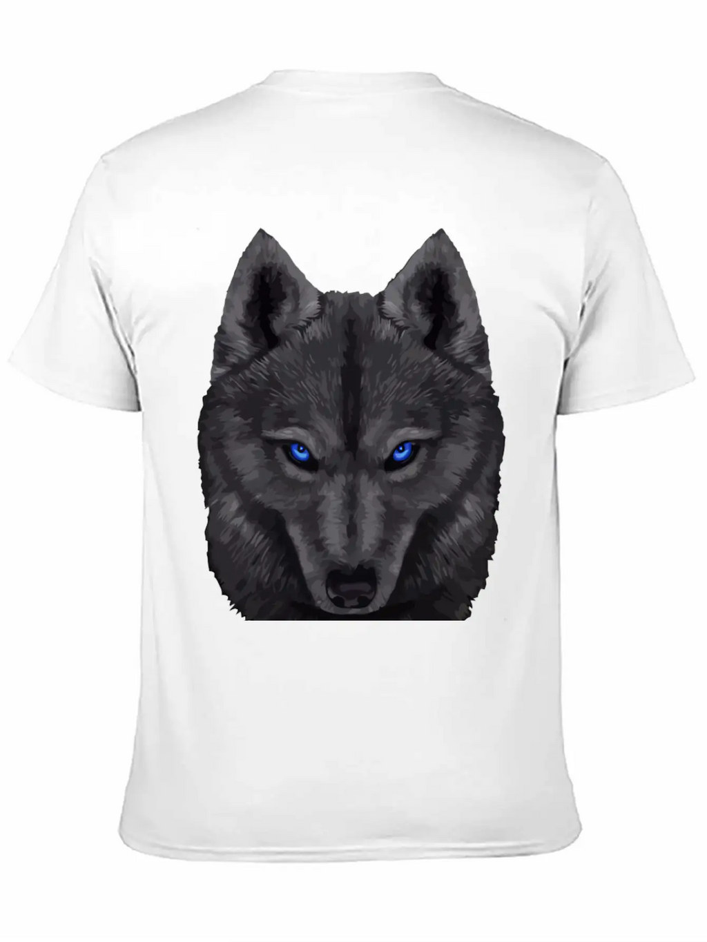 Black Wolf FaceGift Tee Unisex Short Sleeve Soft Cotton T-Shirt – Casual Everyday Wear