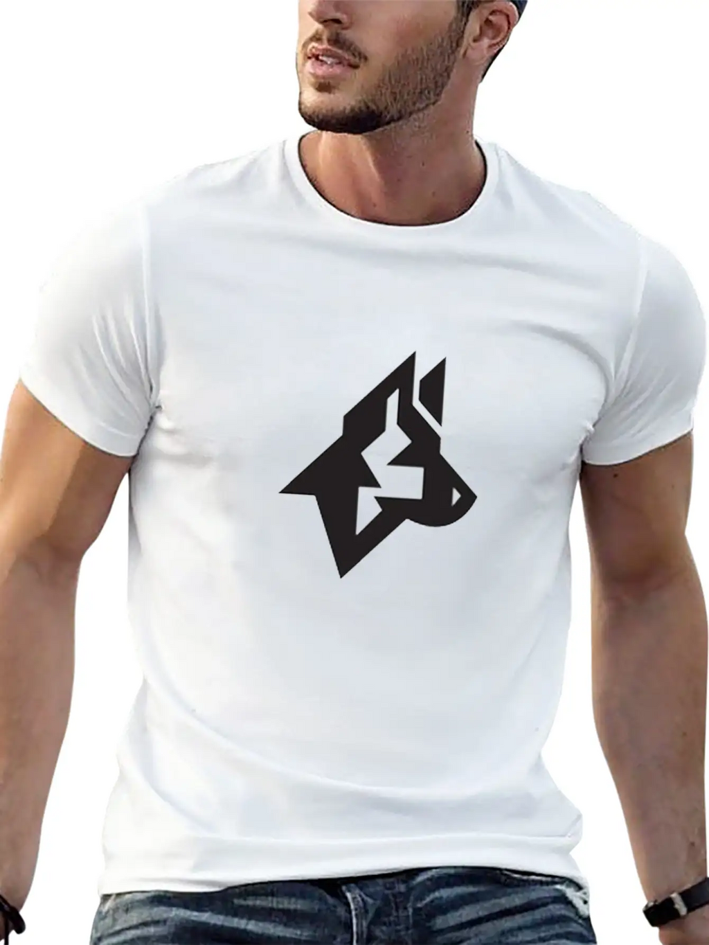 Black Wolf Stylish Everyday T-Shirt – Unisex Basic Cotton Tee