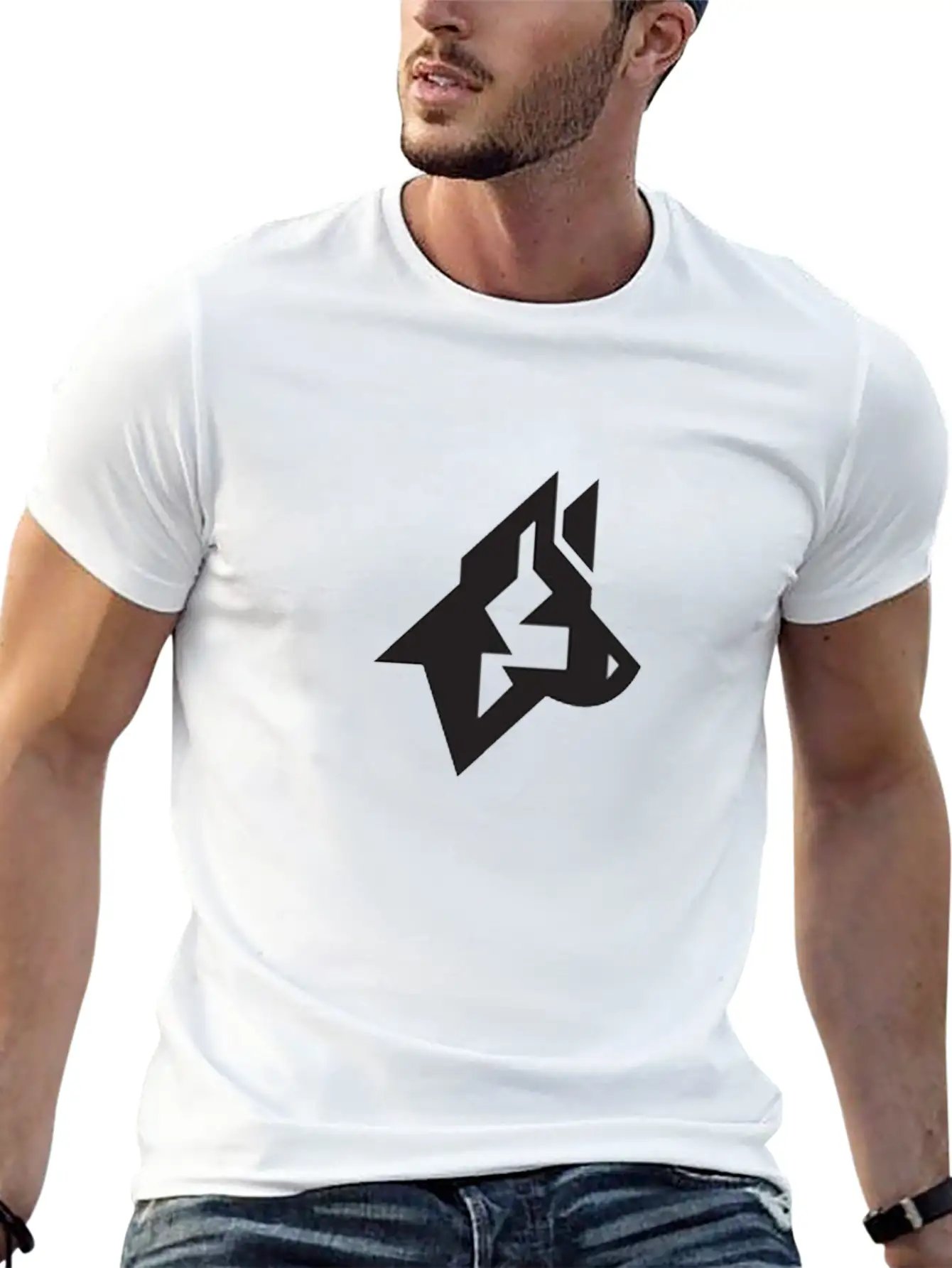 Black Wolf Stylish Everyday T-Shirt – Unisex Basic Cotton Tee