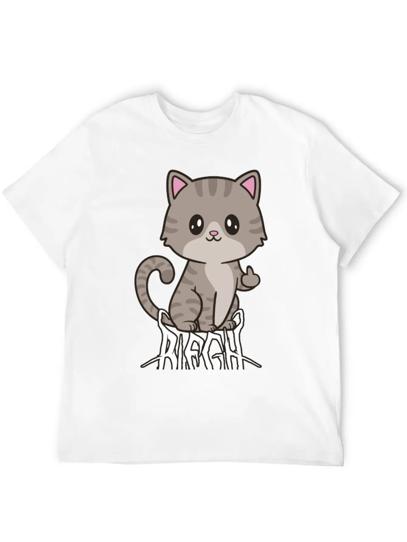 Blegh Cat Metal Metalcore Death Metal Unisex Casual T-Shirt – Clean Design For Daily Comfort
