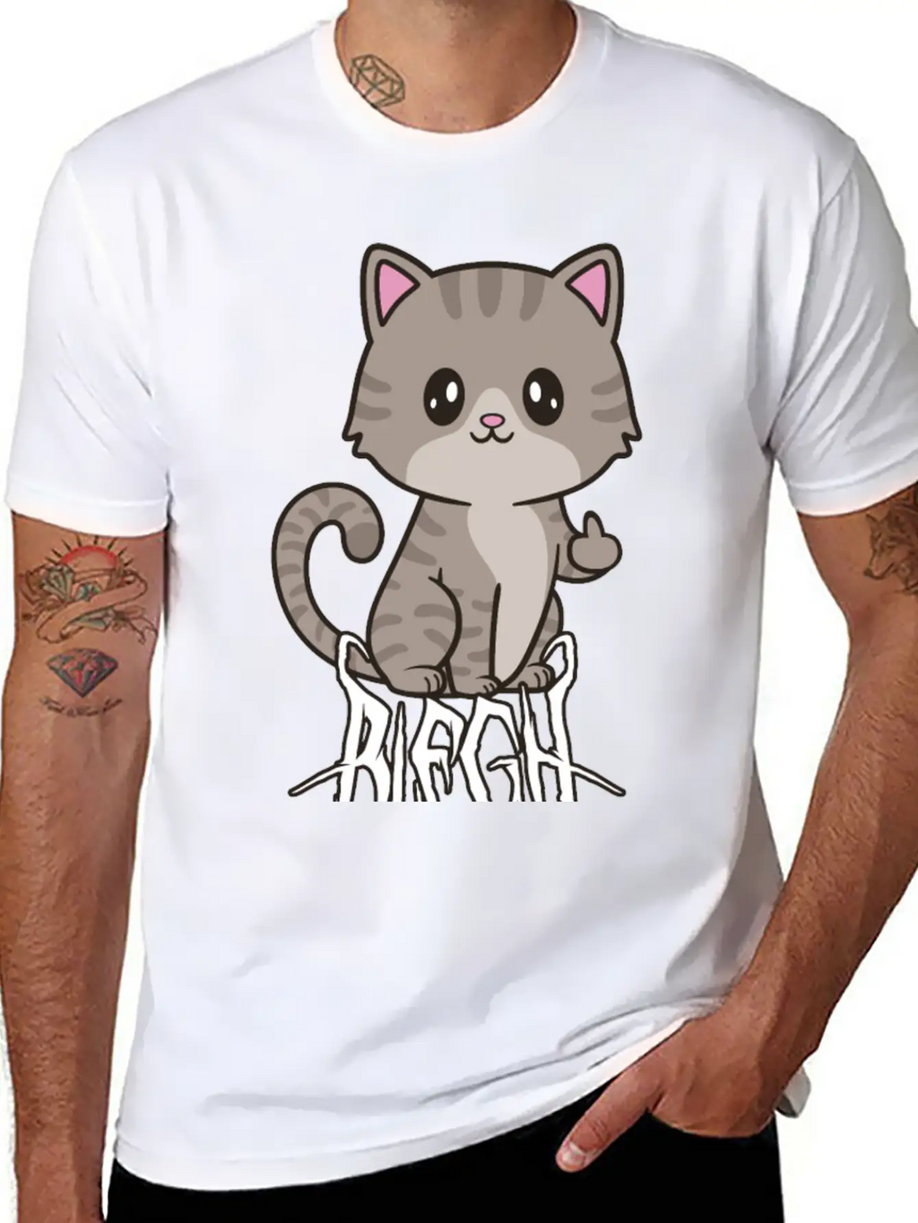 Blegh Cat Metal Metalcore Death Metal Unisex Casual T-Shirt – Clean Design For Daily Comfort