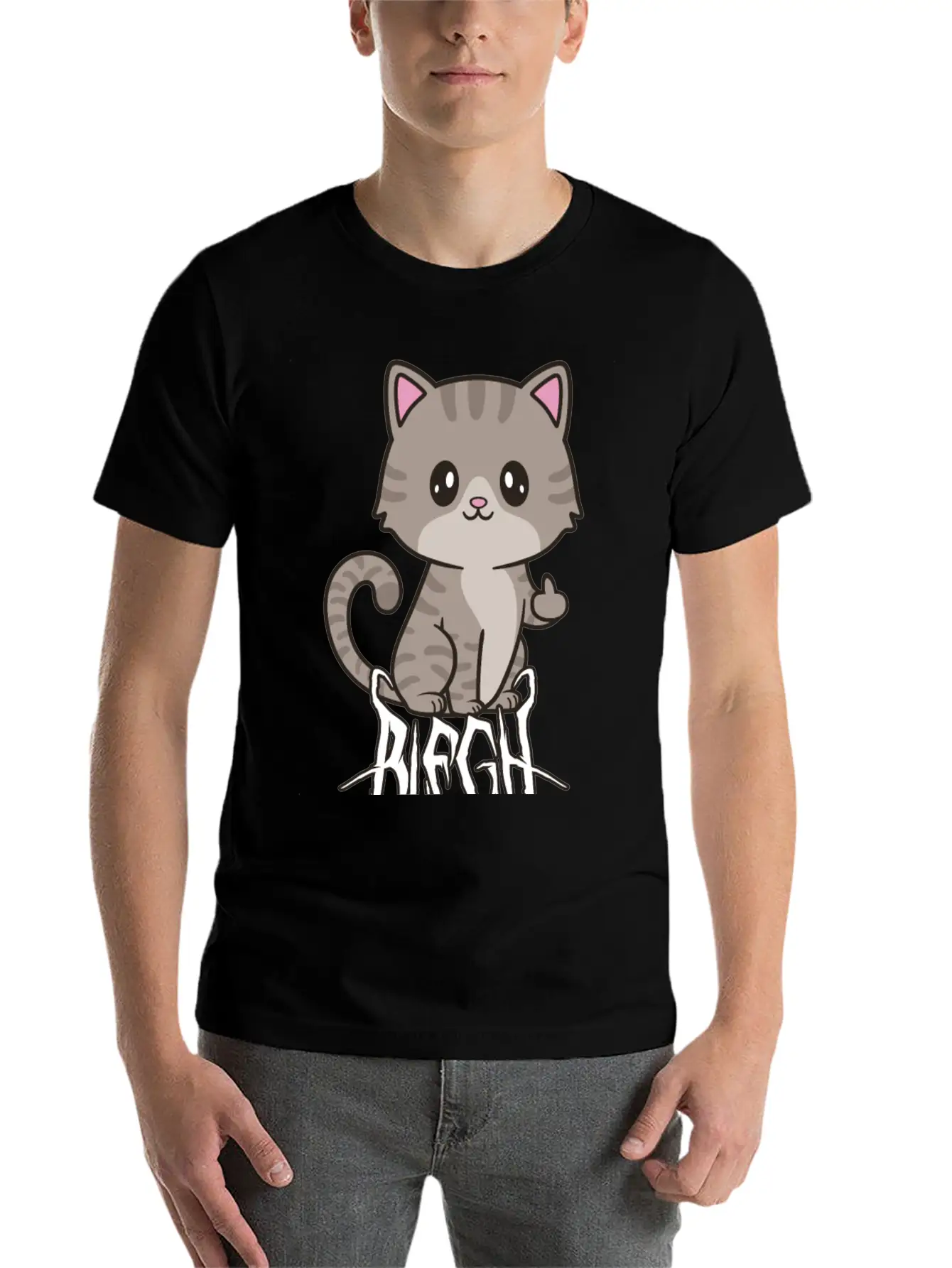 Blegh Cat Metal Metalcore Death Metal Unisex Casual T-Shirt – Clean Design For Daily Comfort