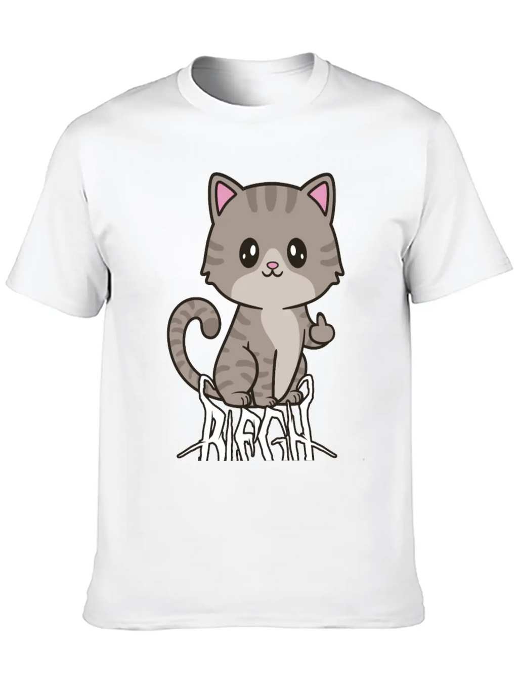 Blegh Cat Metal Metalcore Death Metal Unisex Casual T-Shirt – Clean Design For Daily Comfort