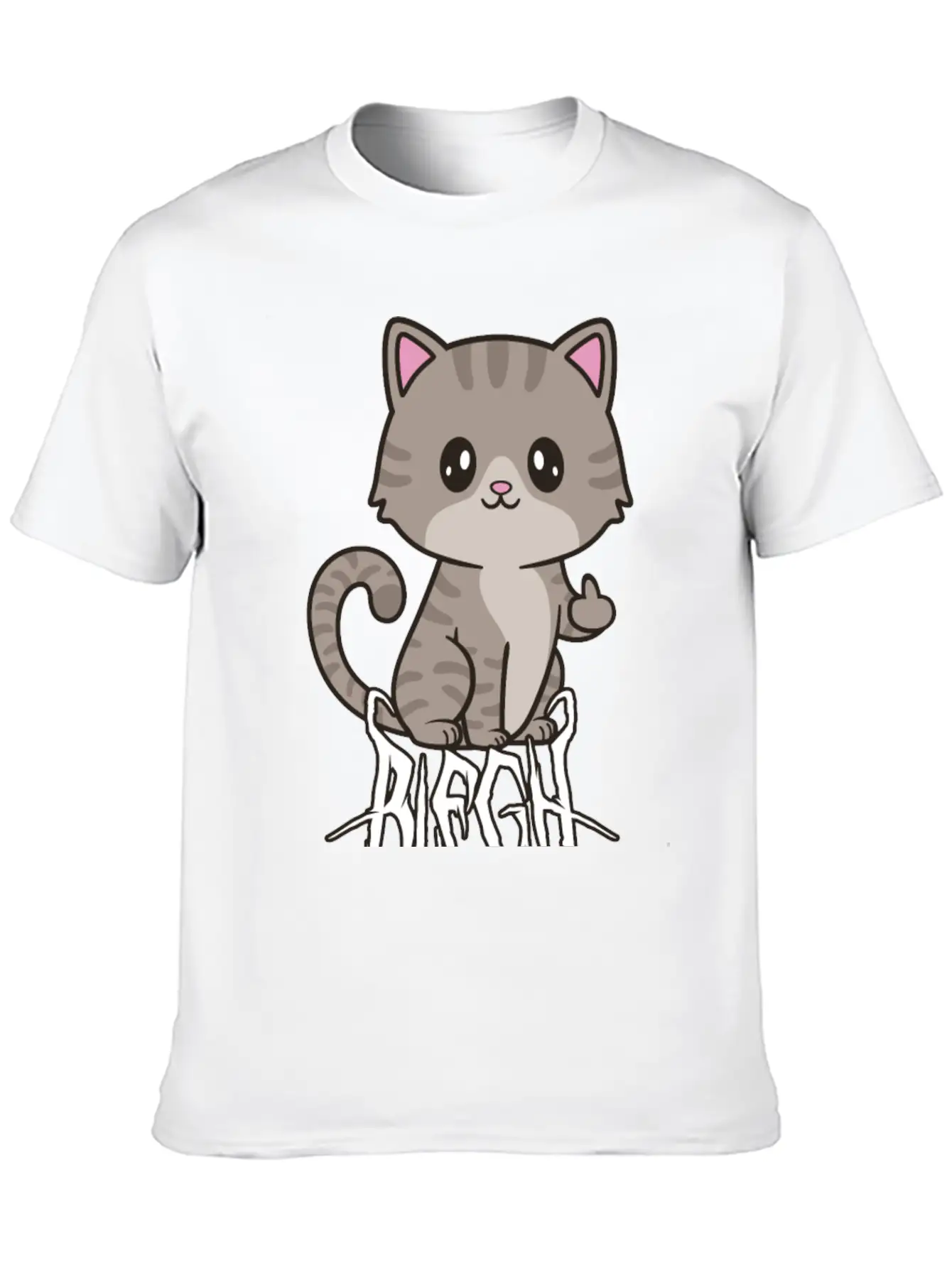 Blegh Cat Metal Metalcore Death Metal Unisex Casual T-Shirt – Clean Design For Daily Comfort