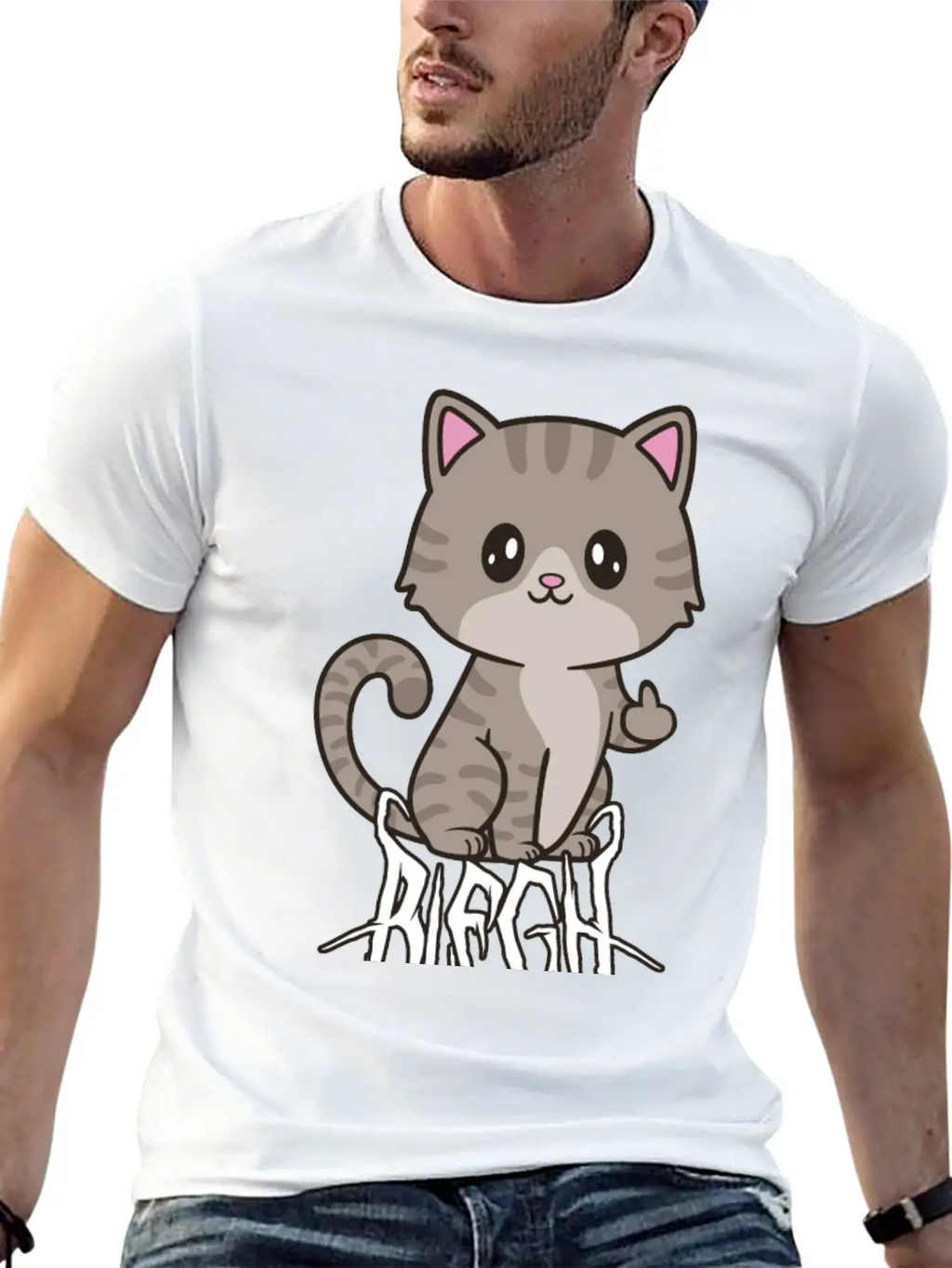 Blegh Cat Metal Metalcore Death Metal Unisex Casual T-Shirt – Clean Design For Daily Comfort