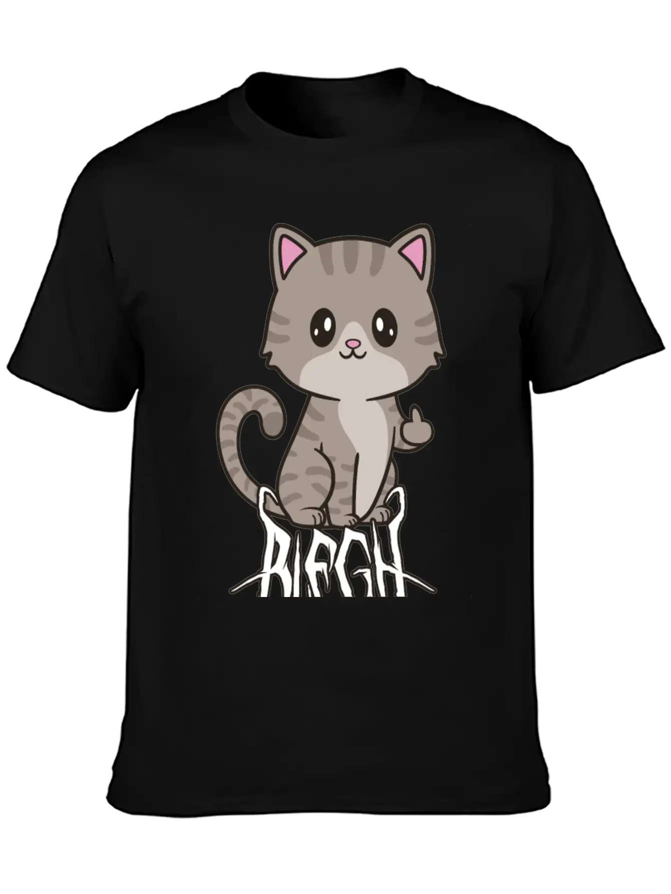 Blegh Cat Metal Metalcore Death Metal Unisex Casual T-Shirt – Clean Design For Daily Comfort