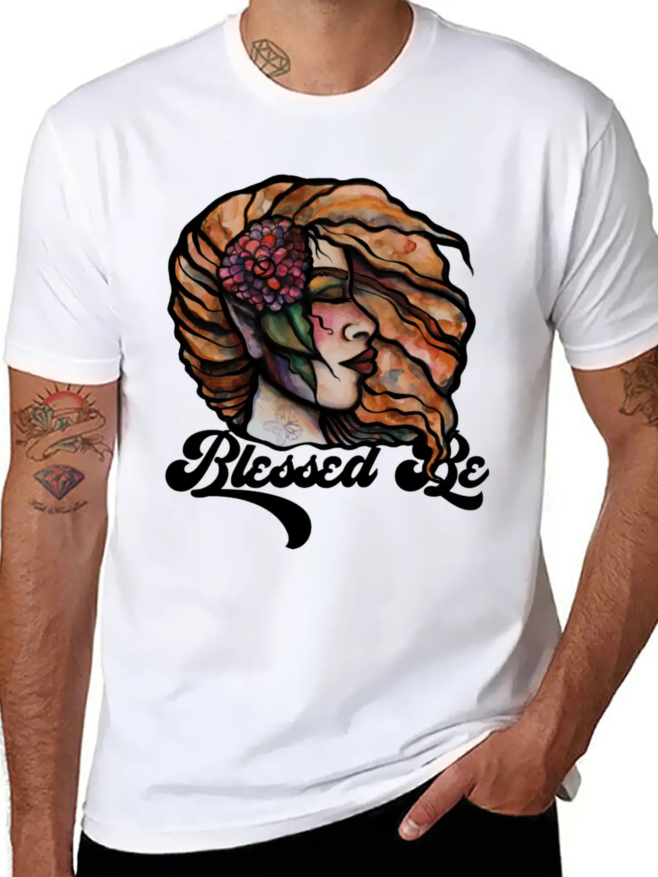 Blessed Be Goddess Unisex Casual T-Shirt – Clean Design For Daily Comfort