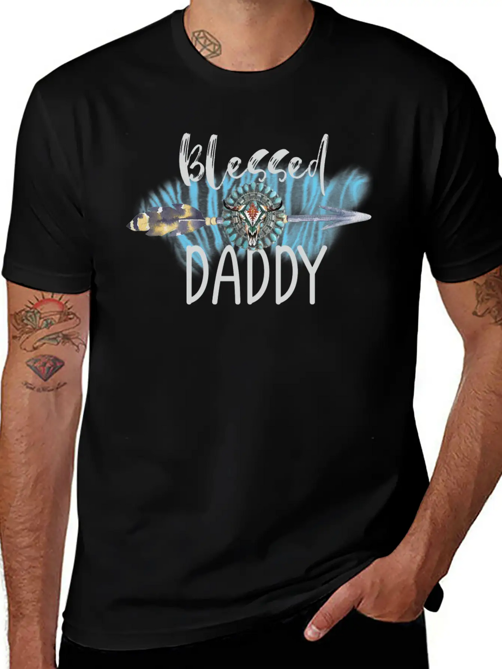 BLESSED Dad Unisex Short Sleeve Soft Cotton T-Shirt – Casual Everyday Wear