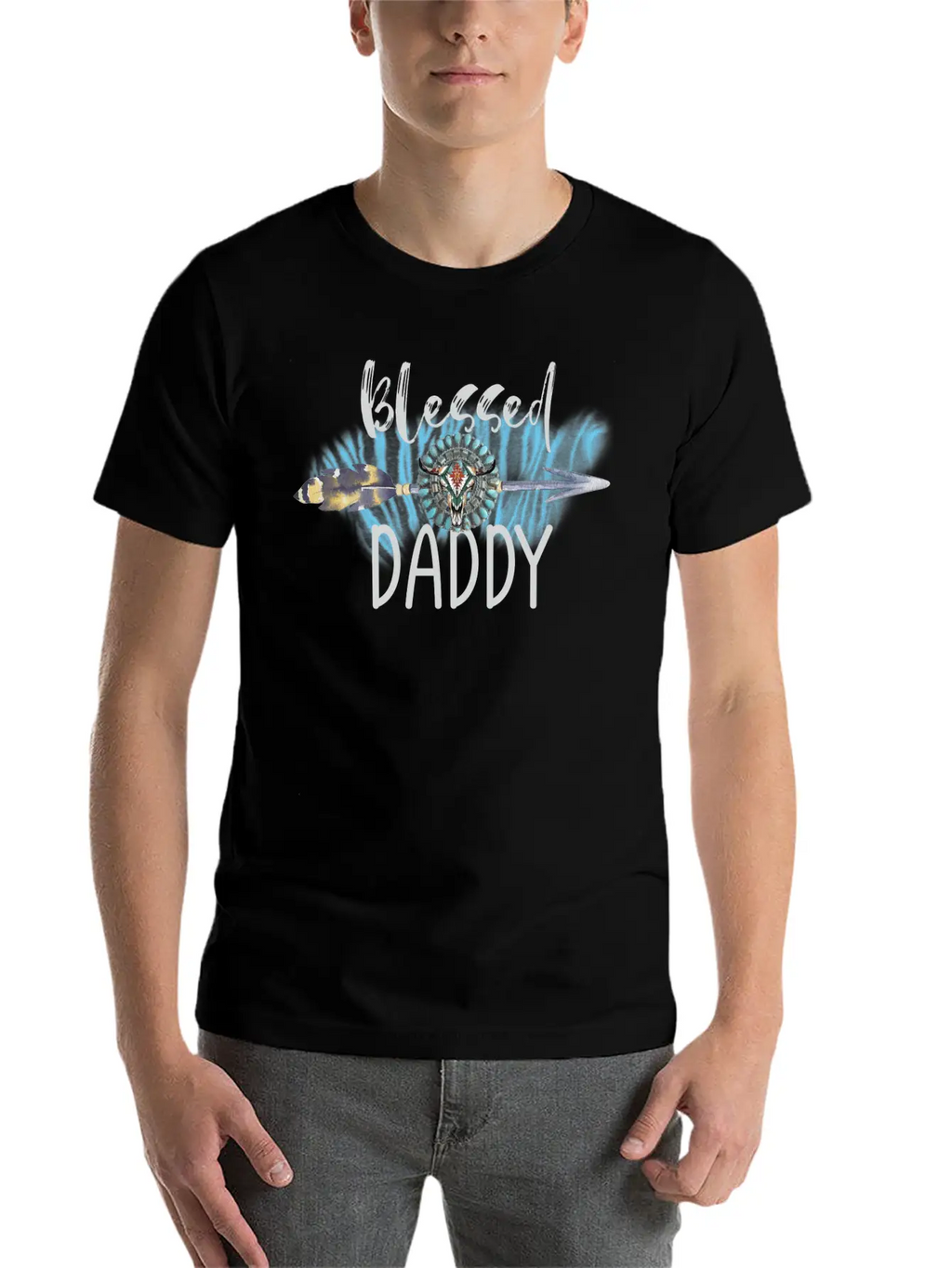 BLESSED Dad Unisex Short Sleeve Soft Cotton T-Shirt – Casual Everyday Wear