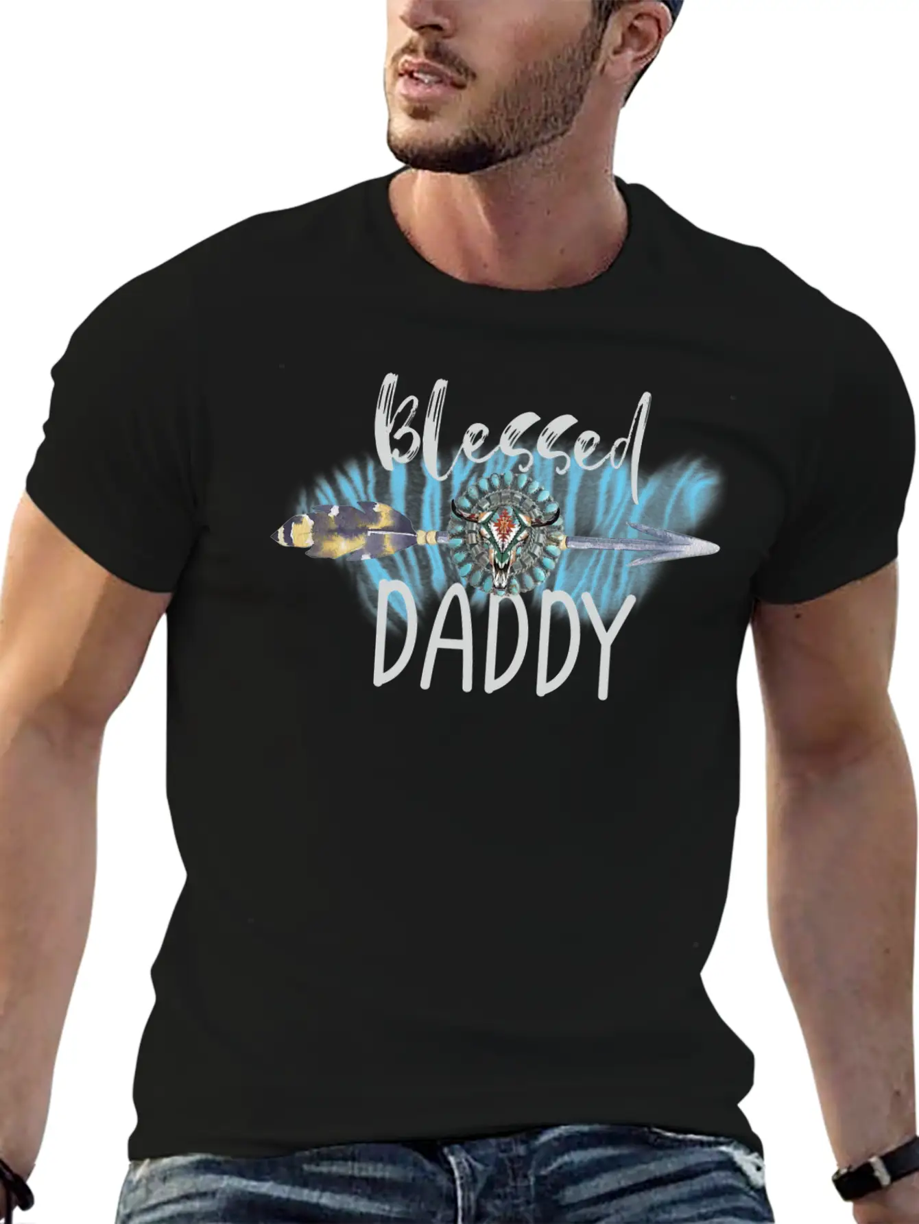 BLESSED Dad Unisex Short Sleeve Soft Cotton T-Shirt – Casual Everyday Wear
