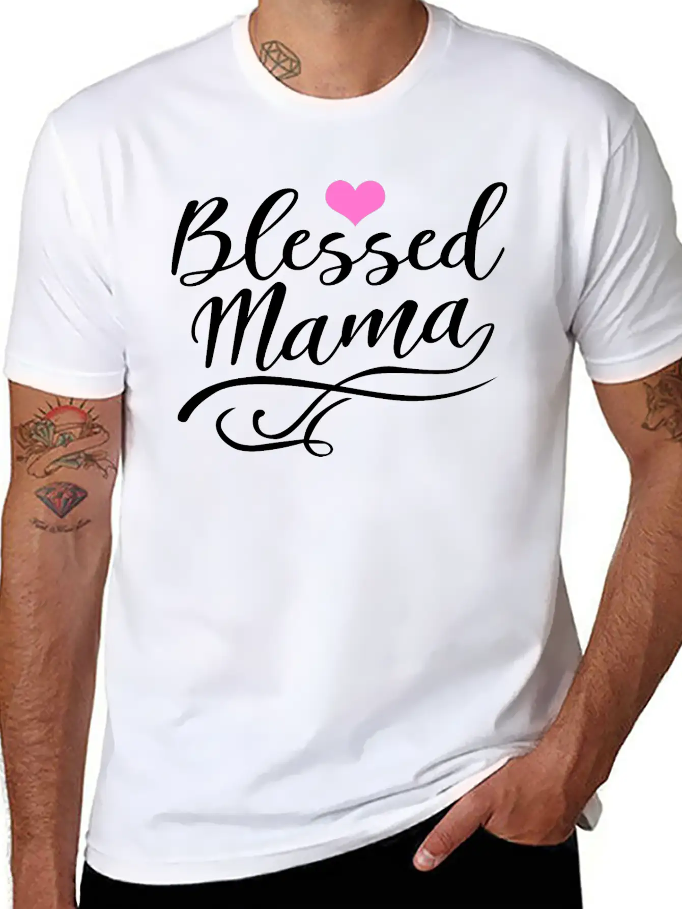 Blessed Mama Casual Graphic T-Shirt – Simple And Comfortable Daily Wear