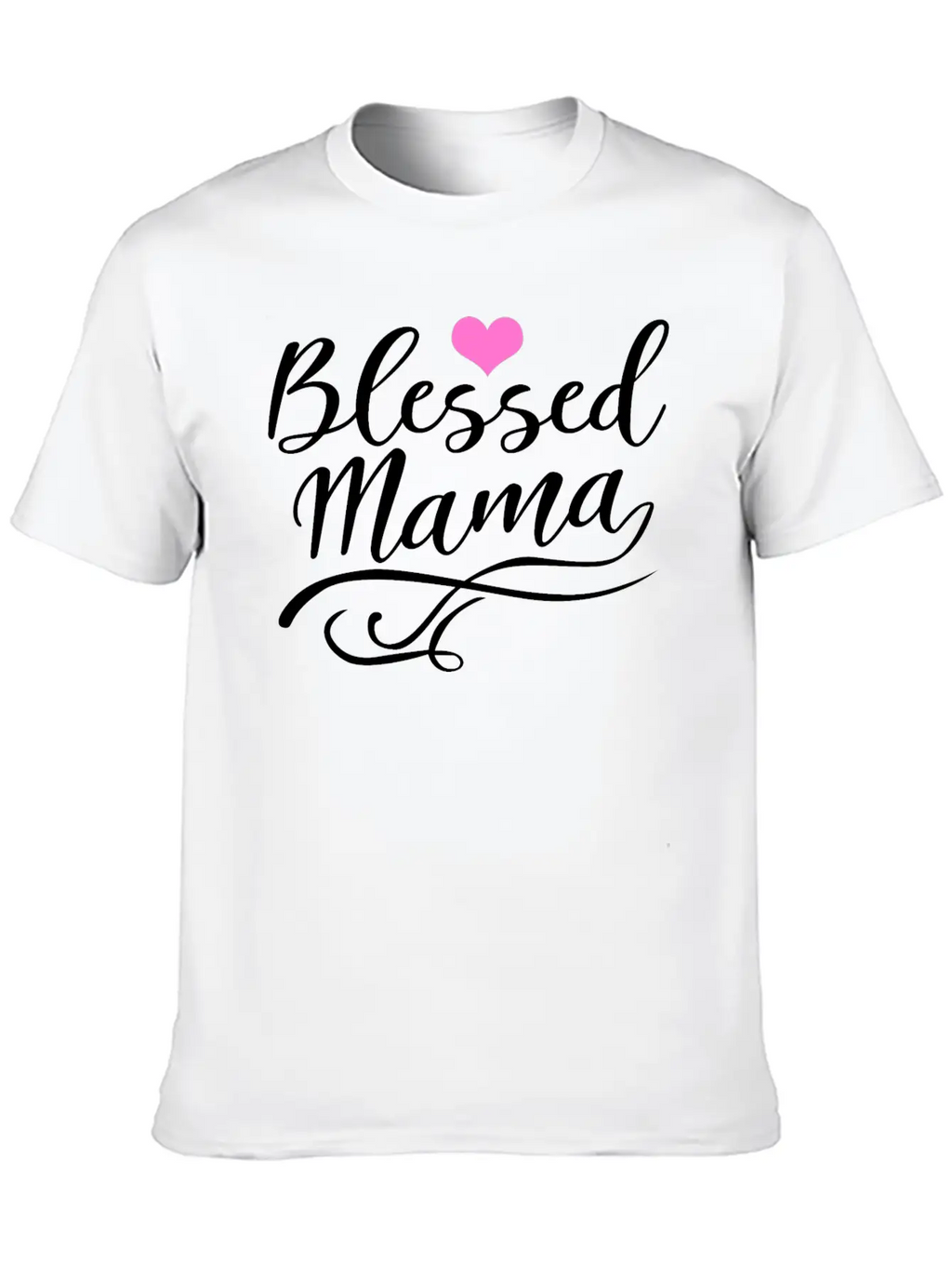 Blessed Mama Casual Graphic T-Shirt – Simple And Comfortable Daily Wear