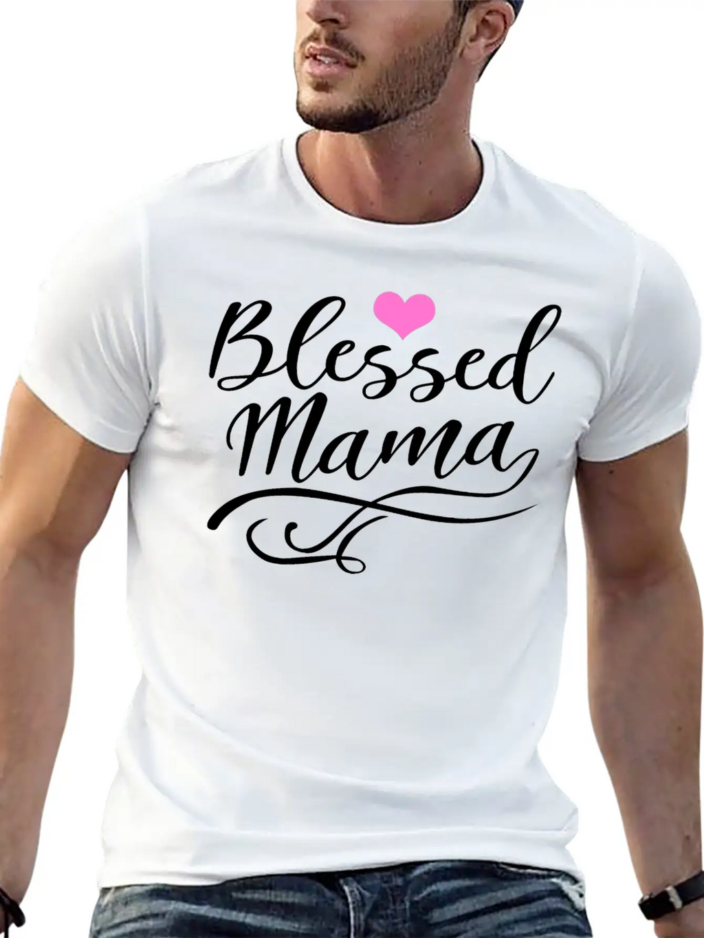 Blessed Mama Casual Graphic T-Shirt – Simple And Comfortable Daily Wear