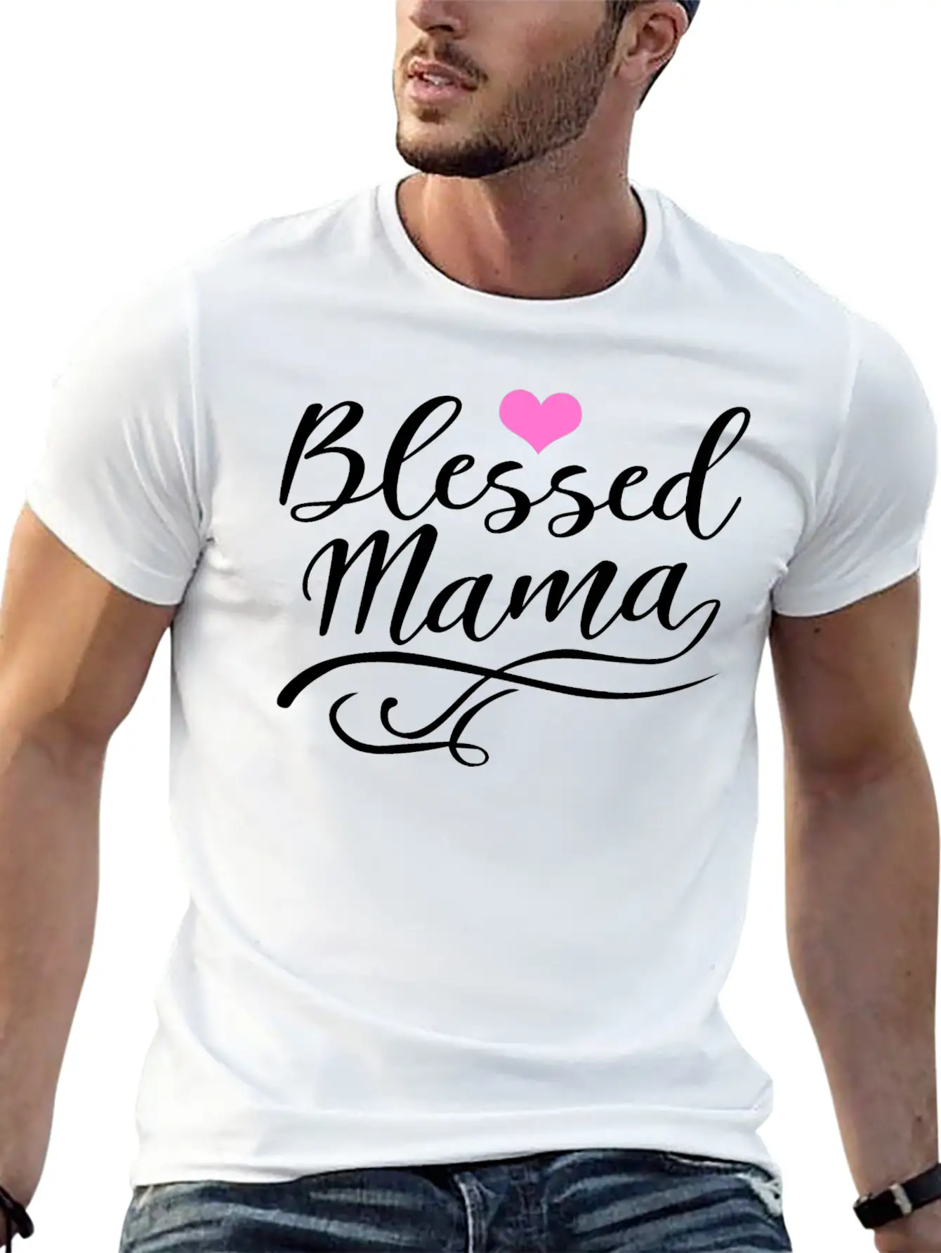 Blessed Mama Casual Graphic T-Shirt – Simple And Comfortable Daily Wear