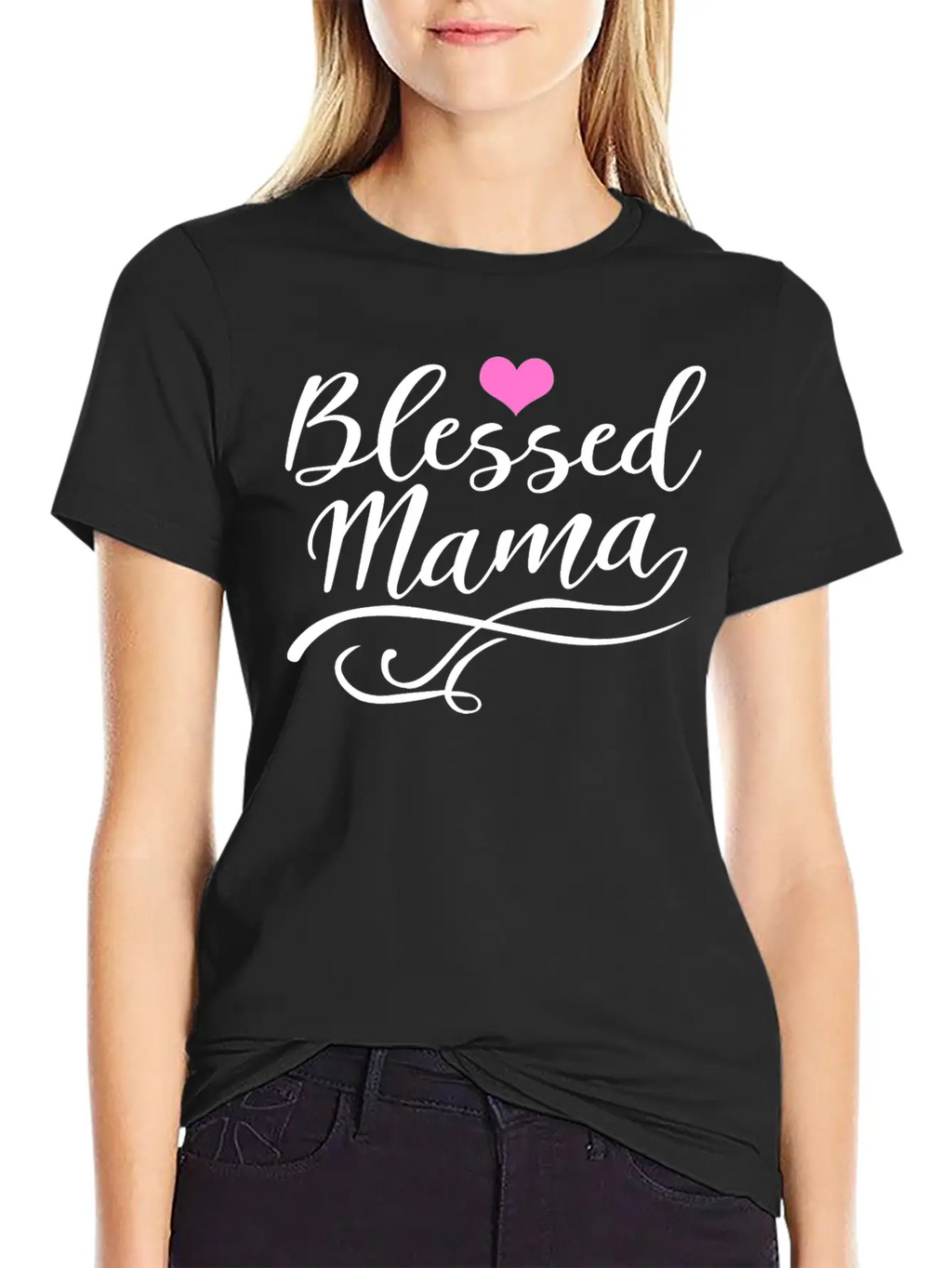 Blessed Mama Casual Graphic T-Shirt – Simple And Comfortable Daily Wear