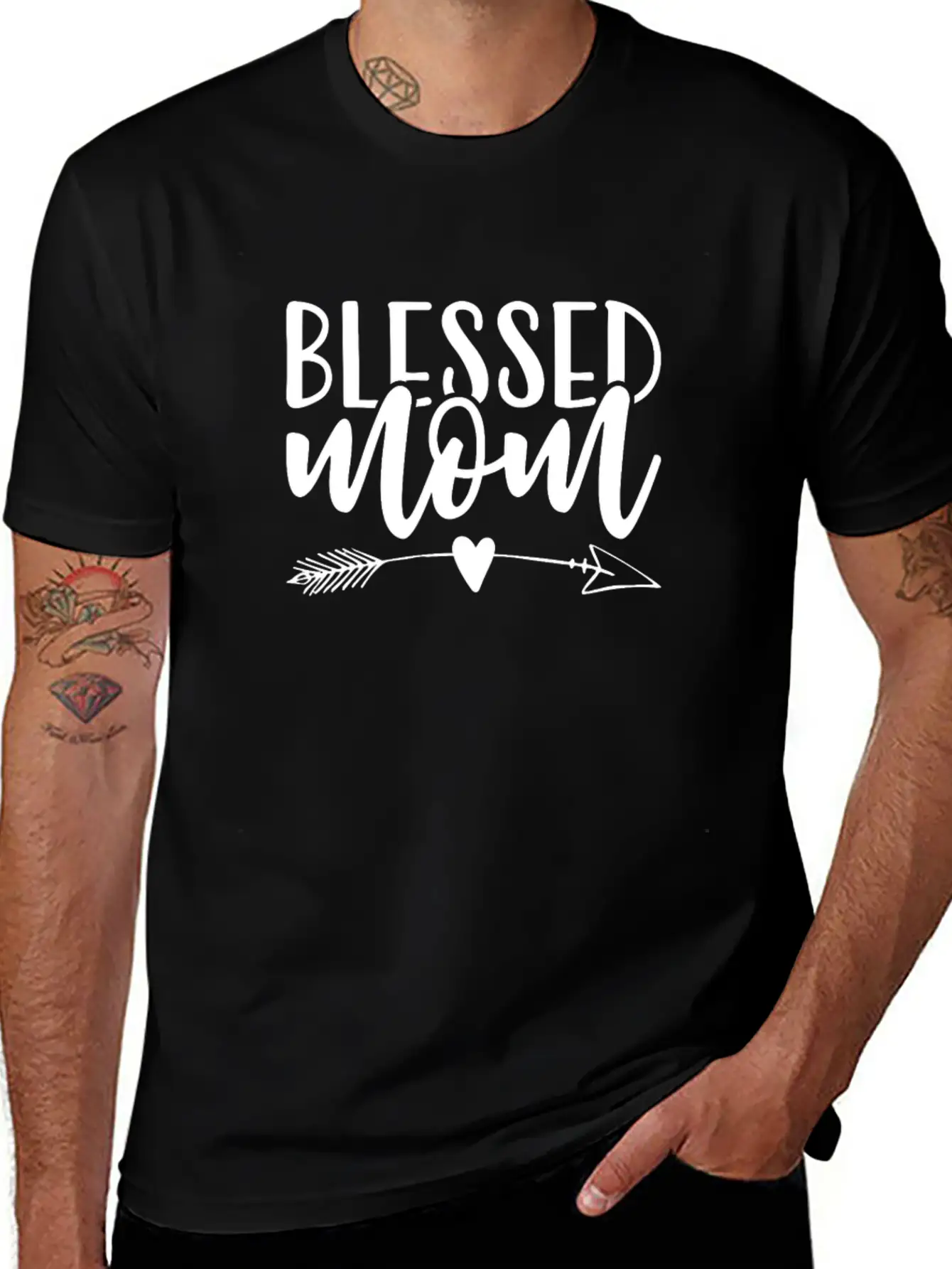 Blessed Mom Classic Fit Graphic Tee For Daily Comfort – Unisex Cotton Shirt