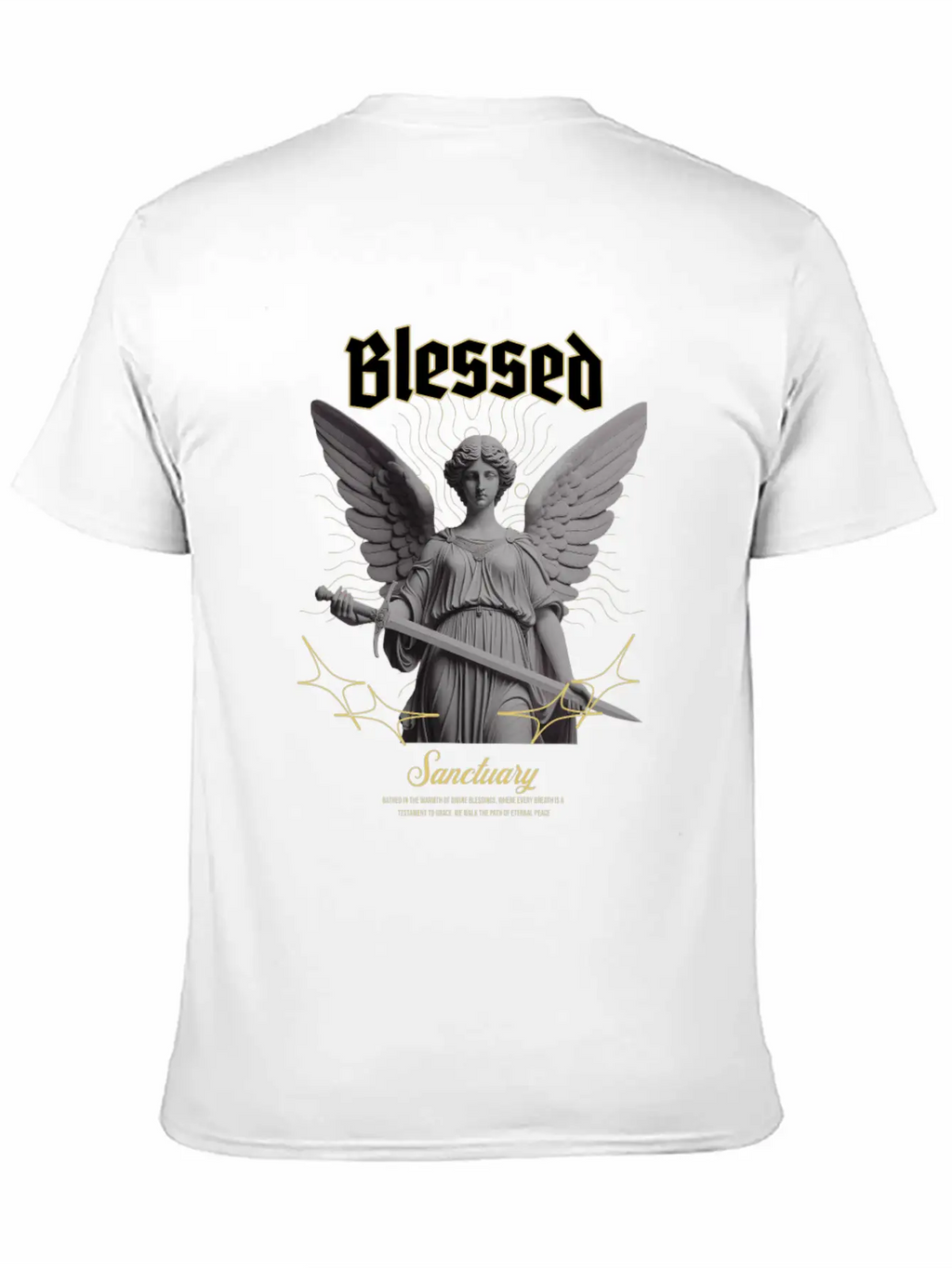 "Blessed Sanctuary" - Powerful Streetwear Design Breathable Soft Cotton T-Shirt – Timeless Casual Look