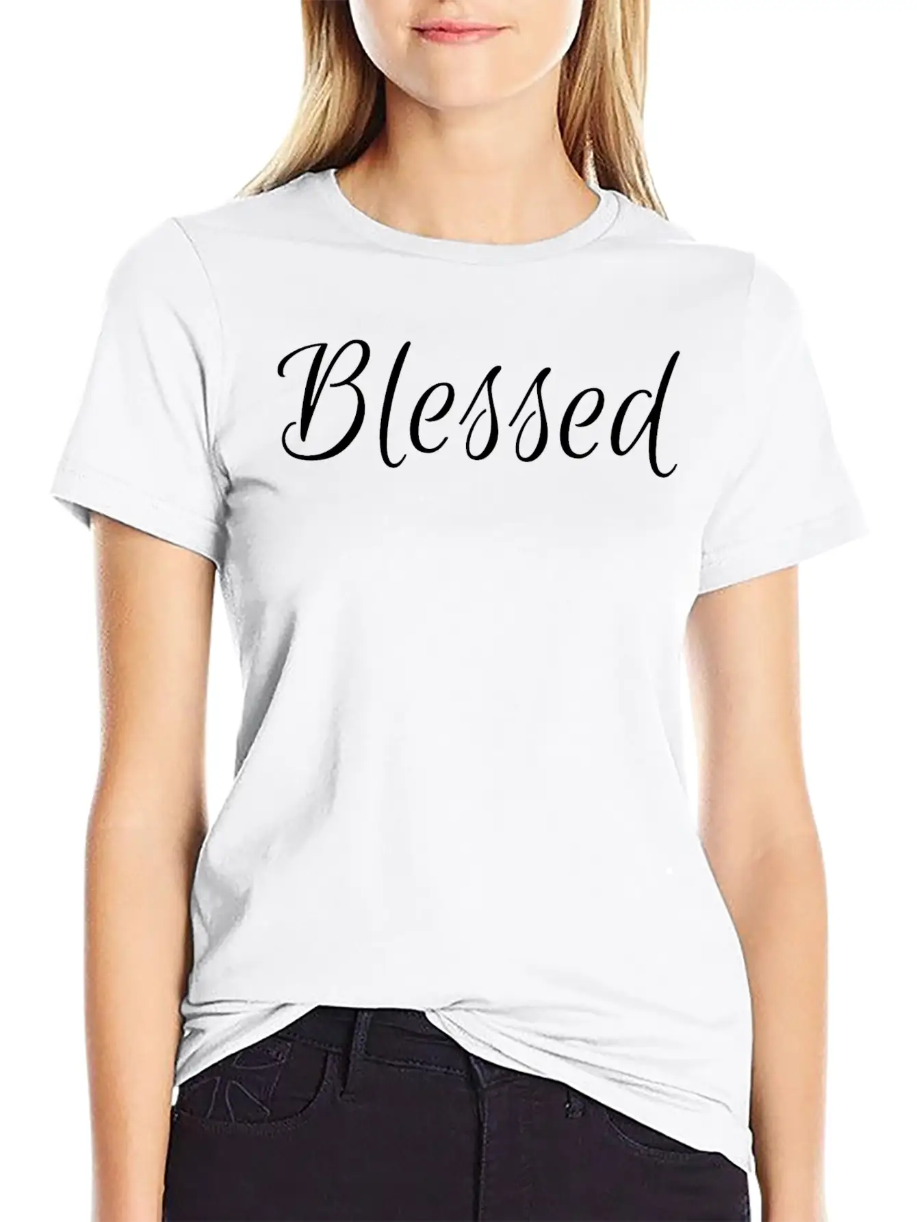 Blessed Unisex Short Sleeve Soft Cotton T-Shirt – Casual Everyday Wear