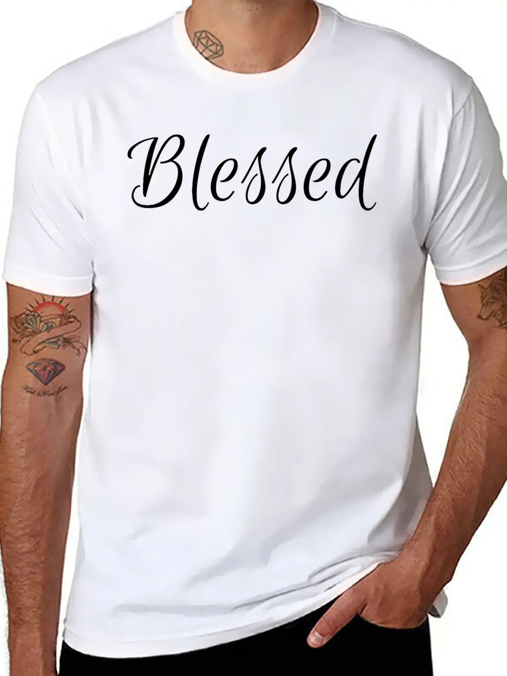 Blessed Unisex Short Sleeve Soft Cotton T-Shirt – Casual Everyday Wear