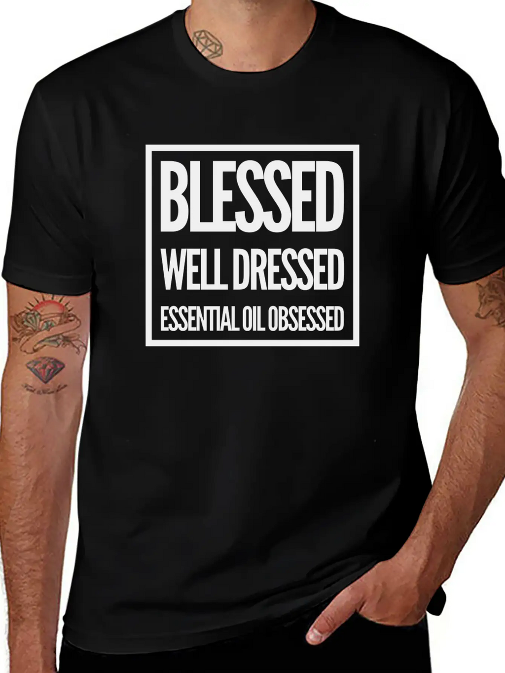 Blessed, Well Dressed, Essential Oil Obsessed Unisex Casual T-Shirt – Clean Design For Daily Comfort