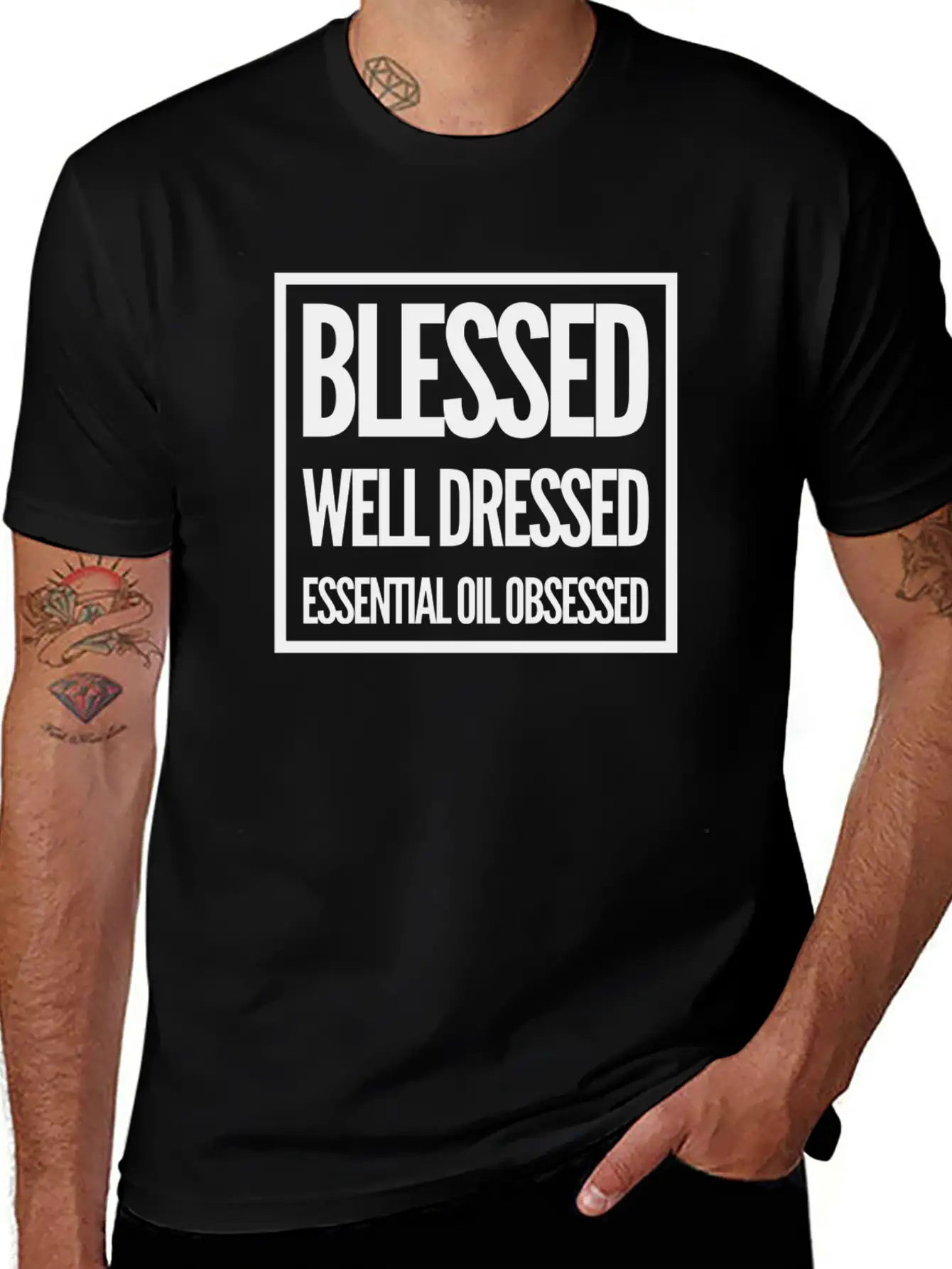 Blessed, Well Dressed, Essential Oil Obsessed Unisex Casual T-Shirt – Clean Design For Daily Comfort