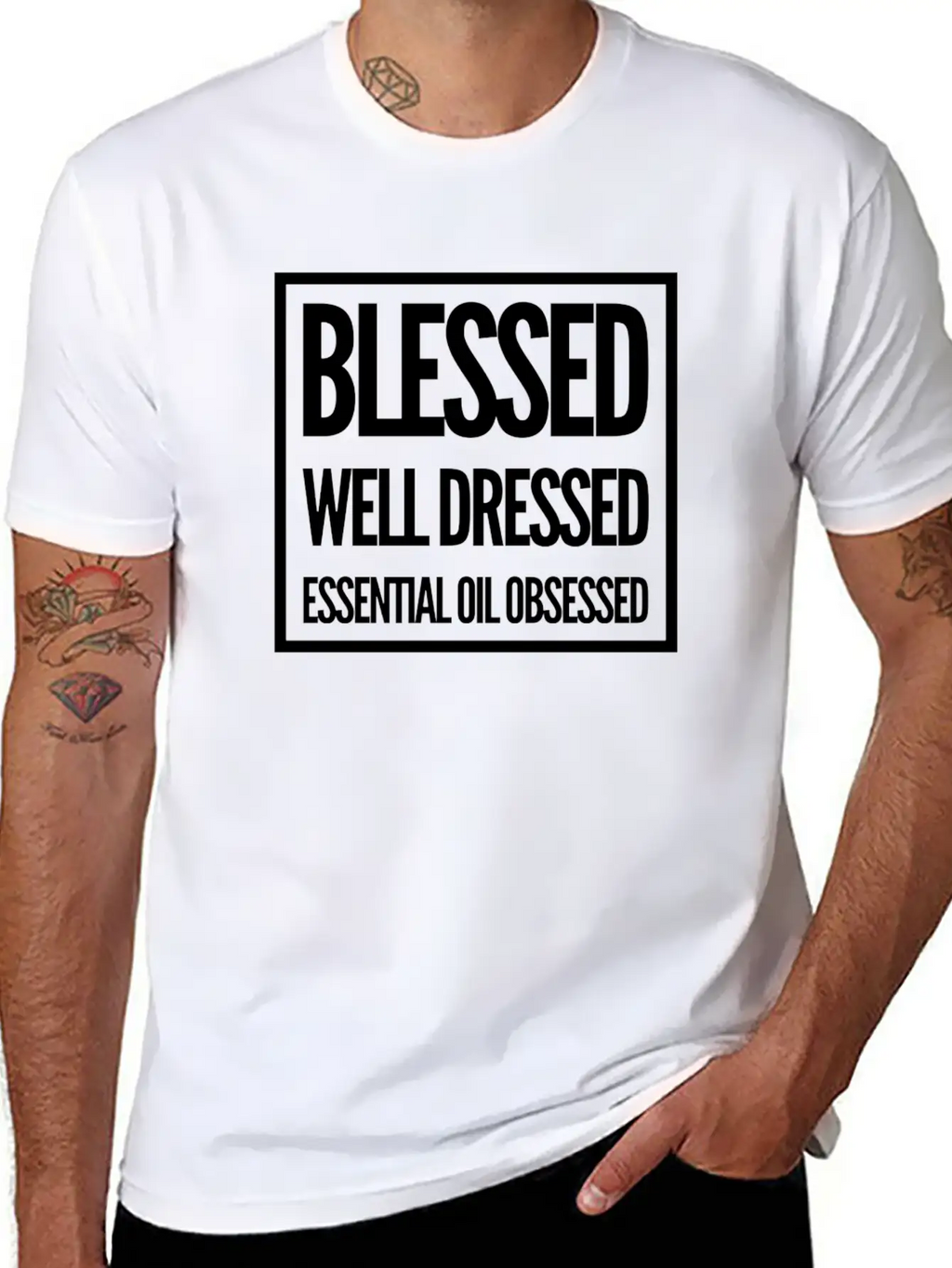 Blessed, Well Dressed, Essential Oil Obsessed Unisex Casual T-Shirt – Clean Design For Daily Comfort
