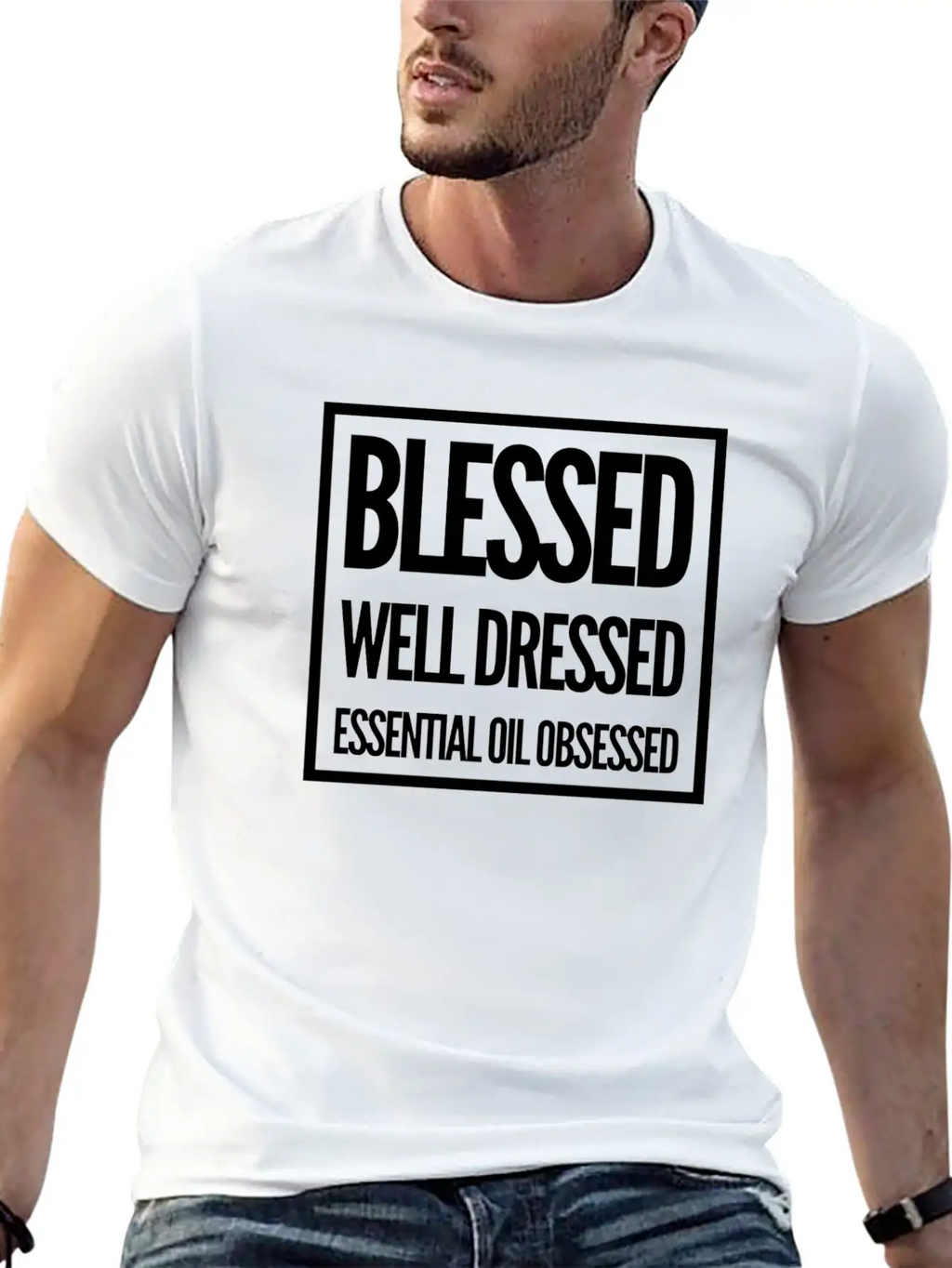 Blessed, Well Dressed, Essential Oil Obsessed Unisex Casual T-Shirt – Clean Design For Daily Comfort