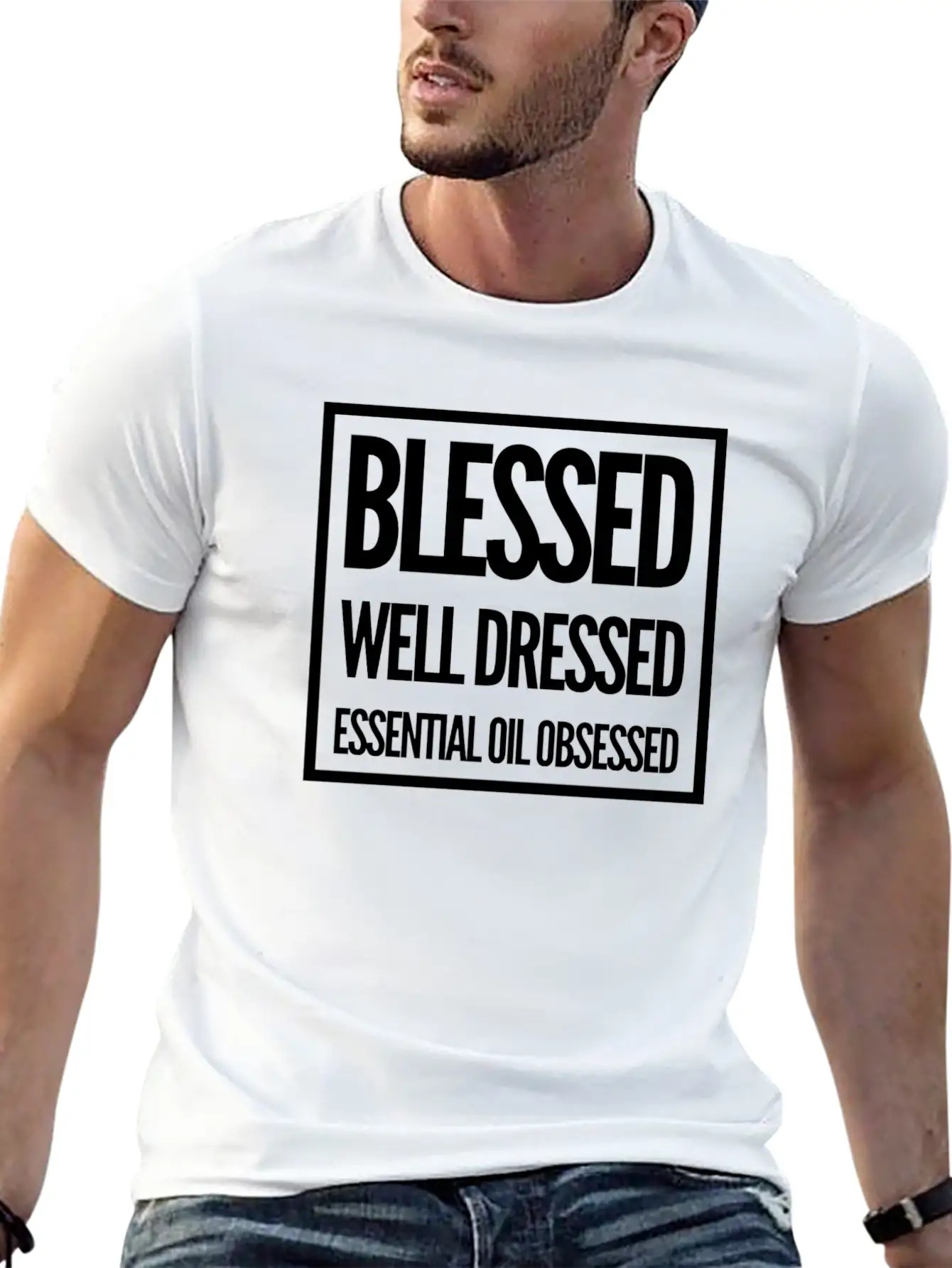 Blessed, Well Dressed, Essential Oil Obsessed Unisex Casual T-Shirt – Clean Design For Daily Comfort