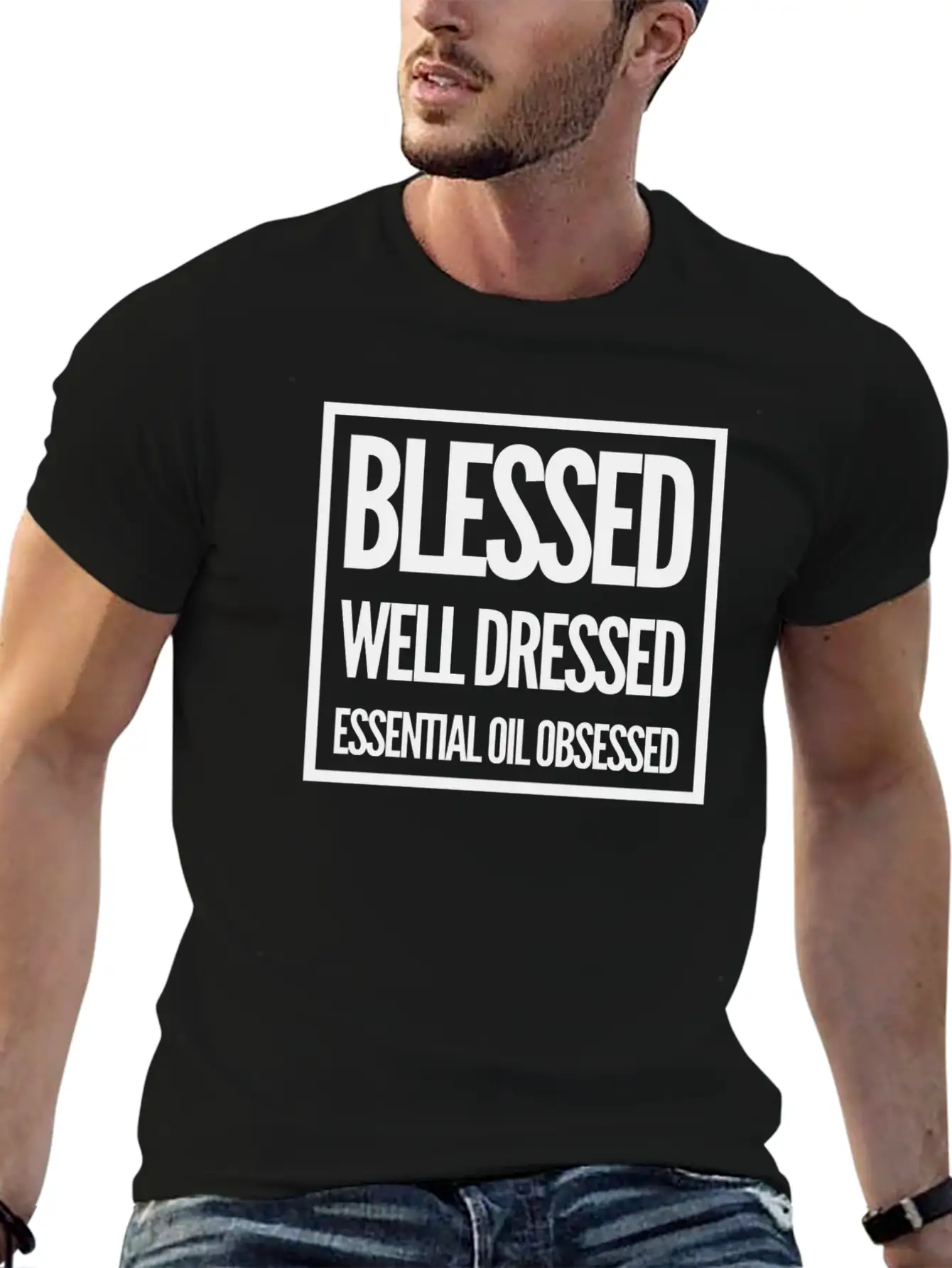Blessed, Well Dressed, Essential Oil Obsessed Unisex Casual T-Shirt – Clean Design For Daily Comfort