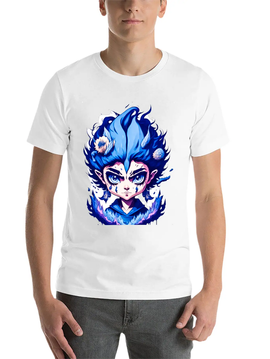 Bleu Energy Man,bolt Unisex Casual T-Shirt – Clean Design For Daily Comfort