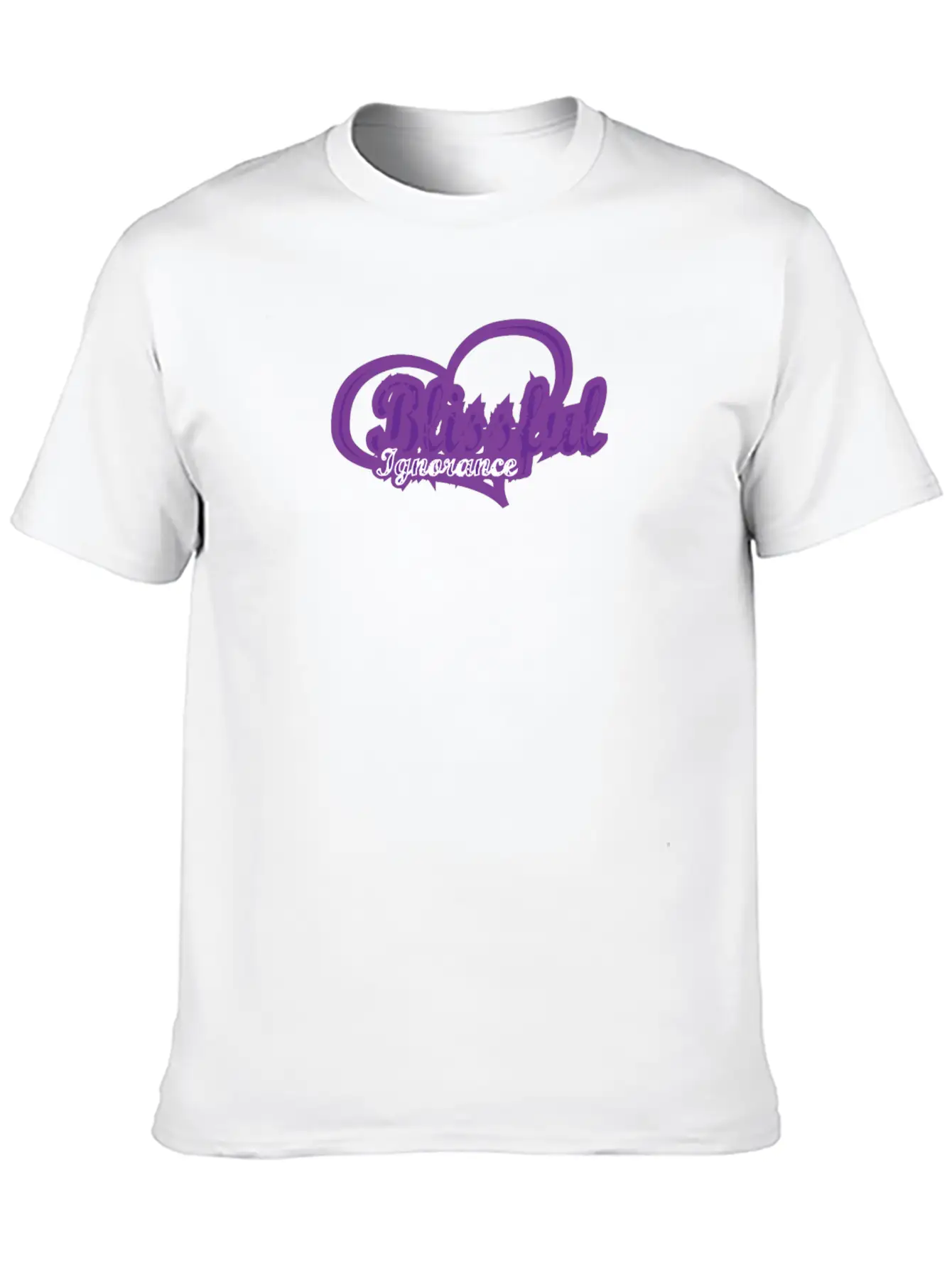 Blissful Ignorance - Purple Unisex Casual T-Shirt – Clean Design For Daily Comfort