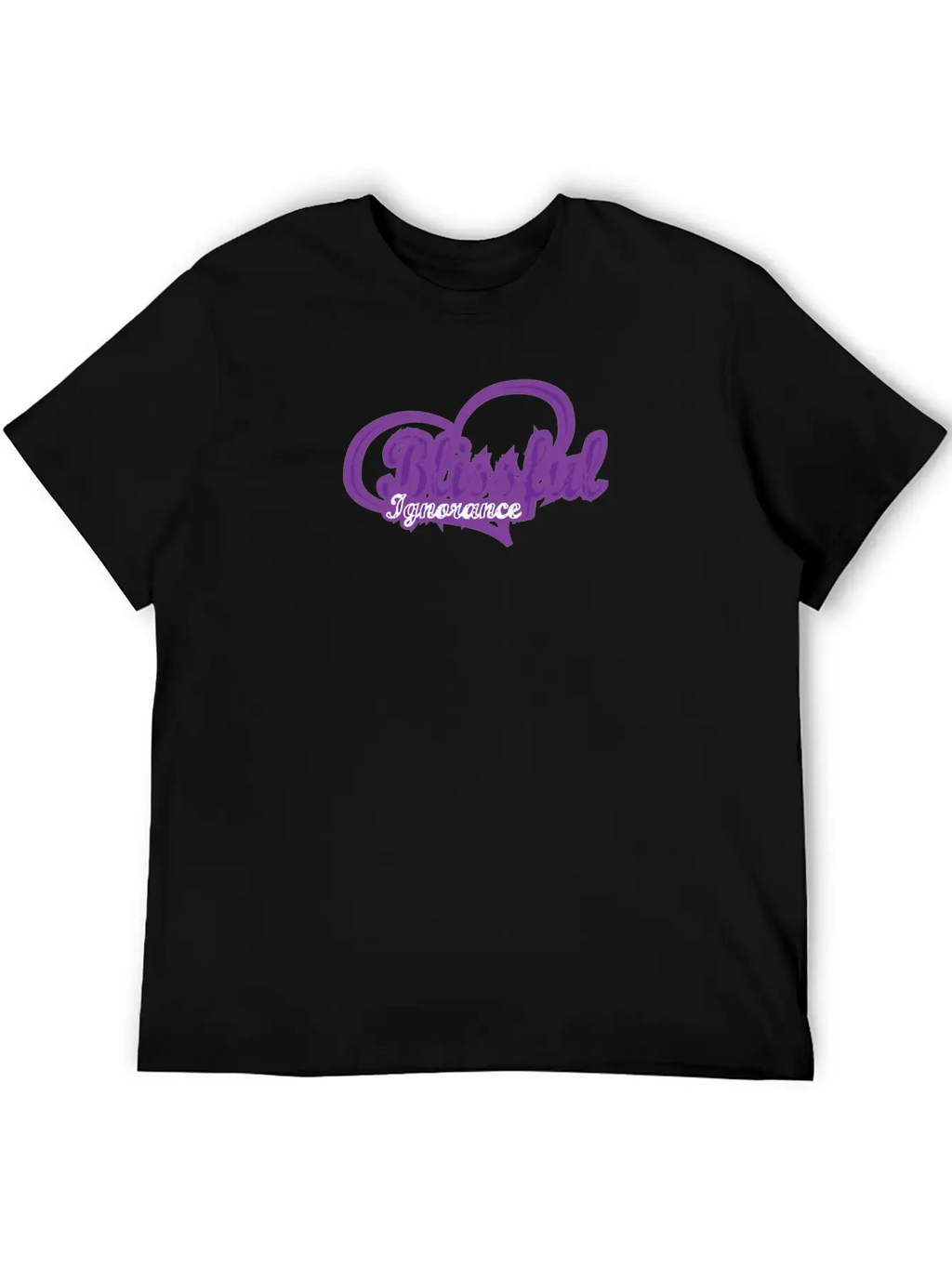 Blissful Ignorance - Purple Unisex Casual T-Shirt – Clean Design For Daily Comfort