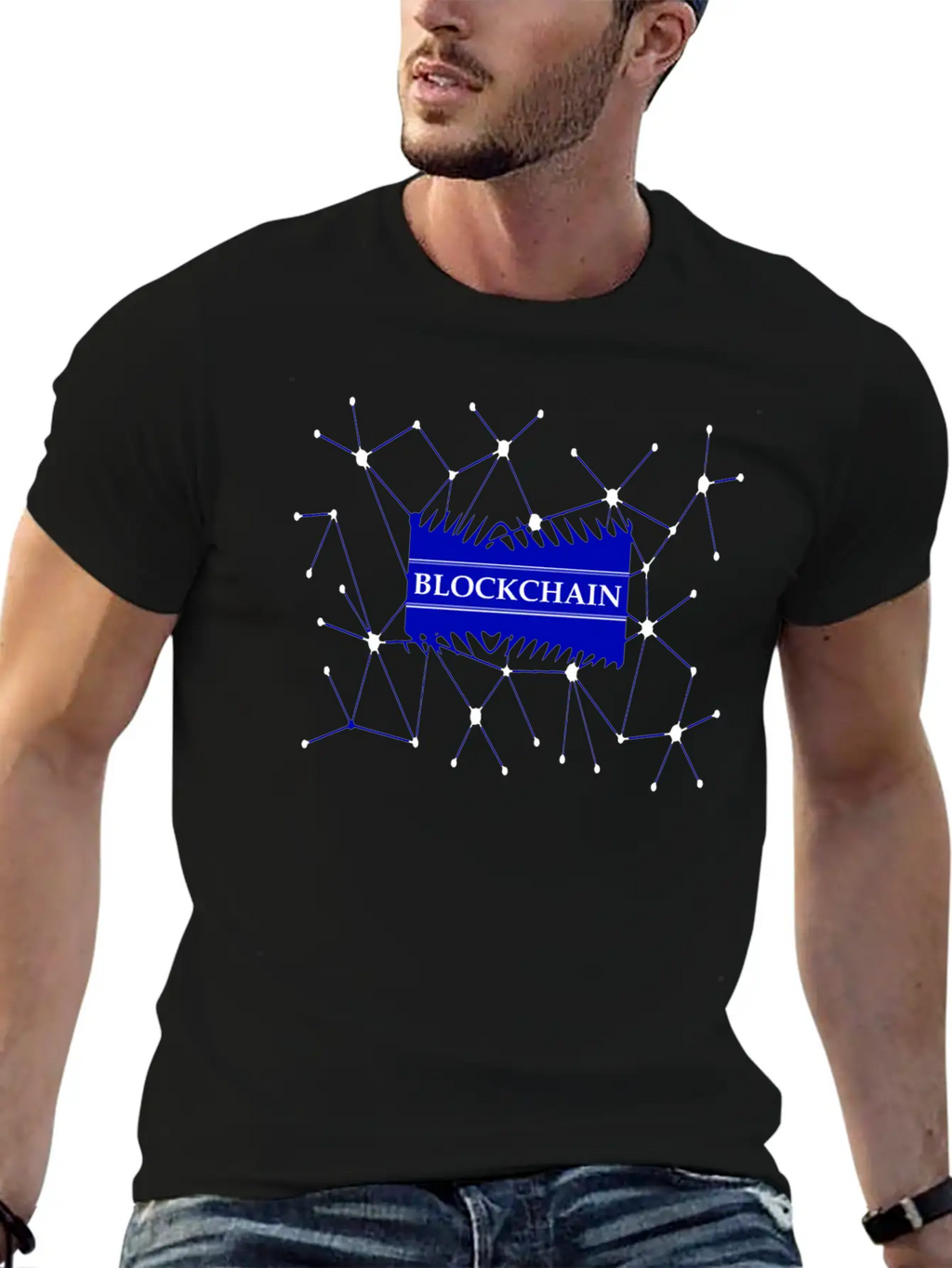 Blockchain, Bitcoin Stylish Everyday T-Shirt – Unisex Basic Cotton Tee