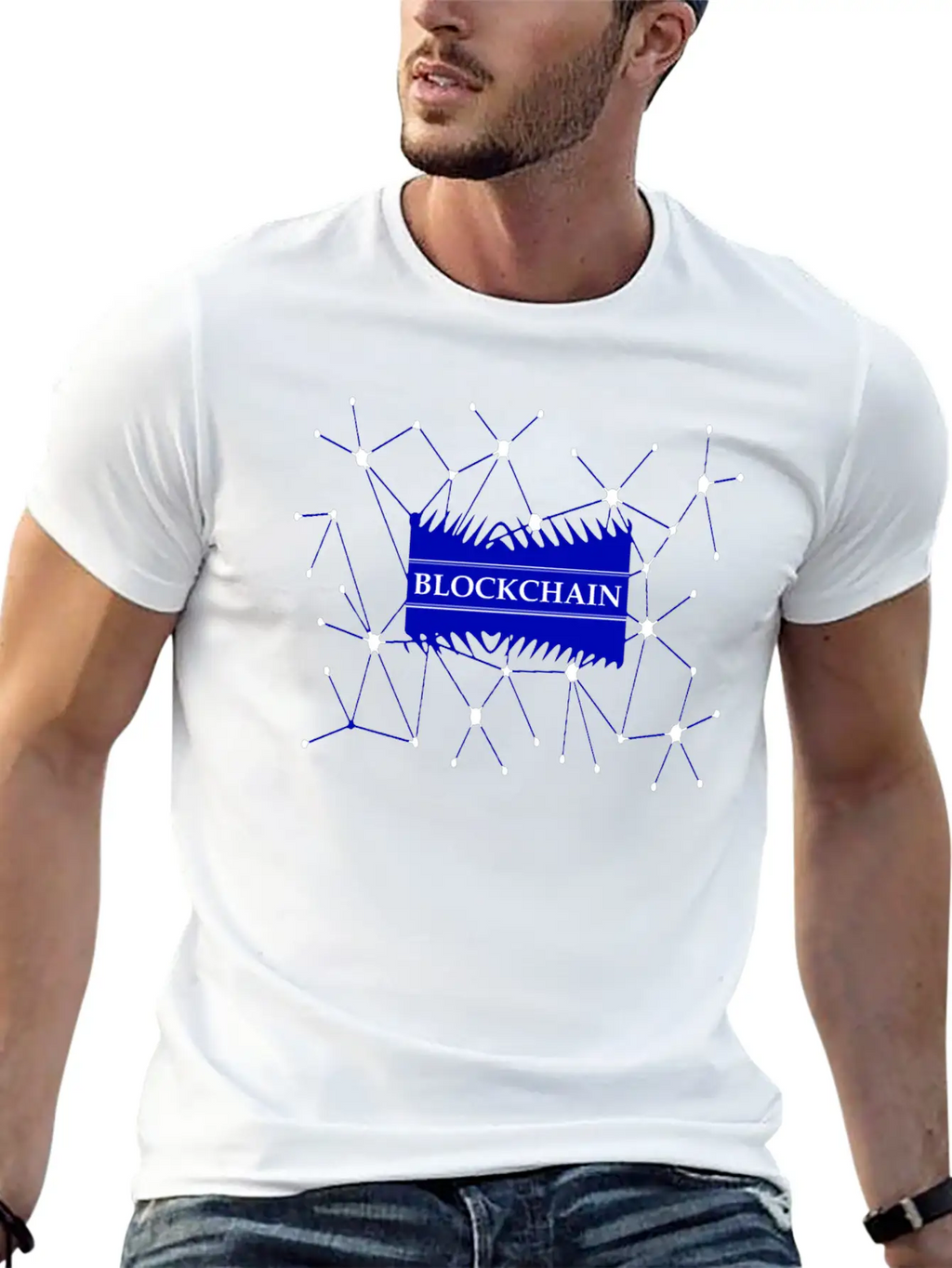 Blockchain, Bitcoin Stylish Everyday T-Shirt – Unisex Basic Cotton Tee