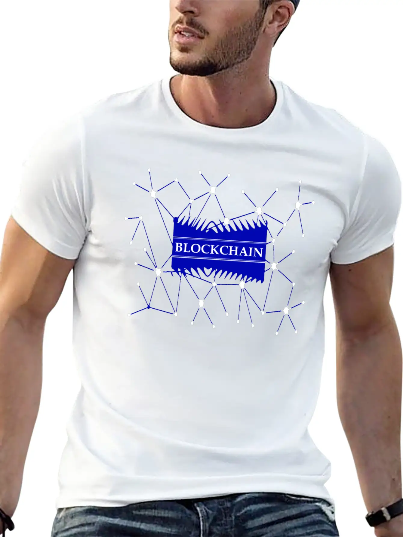 Blockchain, Bitcoin Stylish Everyday T-Shirt – Unisex Basic Cotton Tee