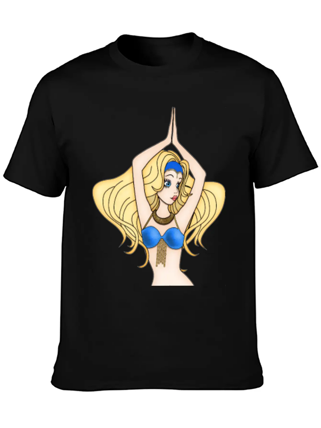 Blonde Hair Bellydancer Breathable Soft Cotton T-Shirt – Timeless Casual Look