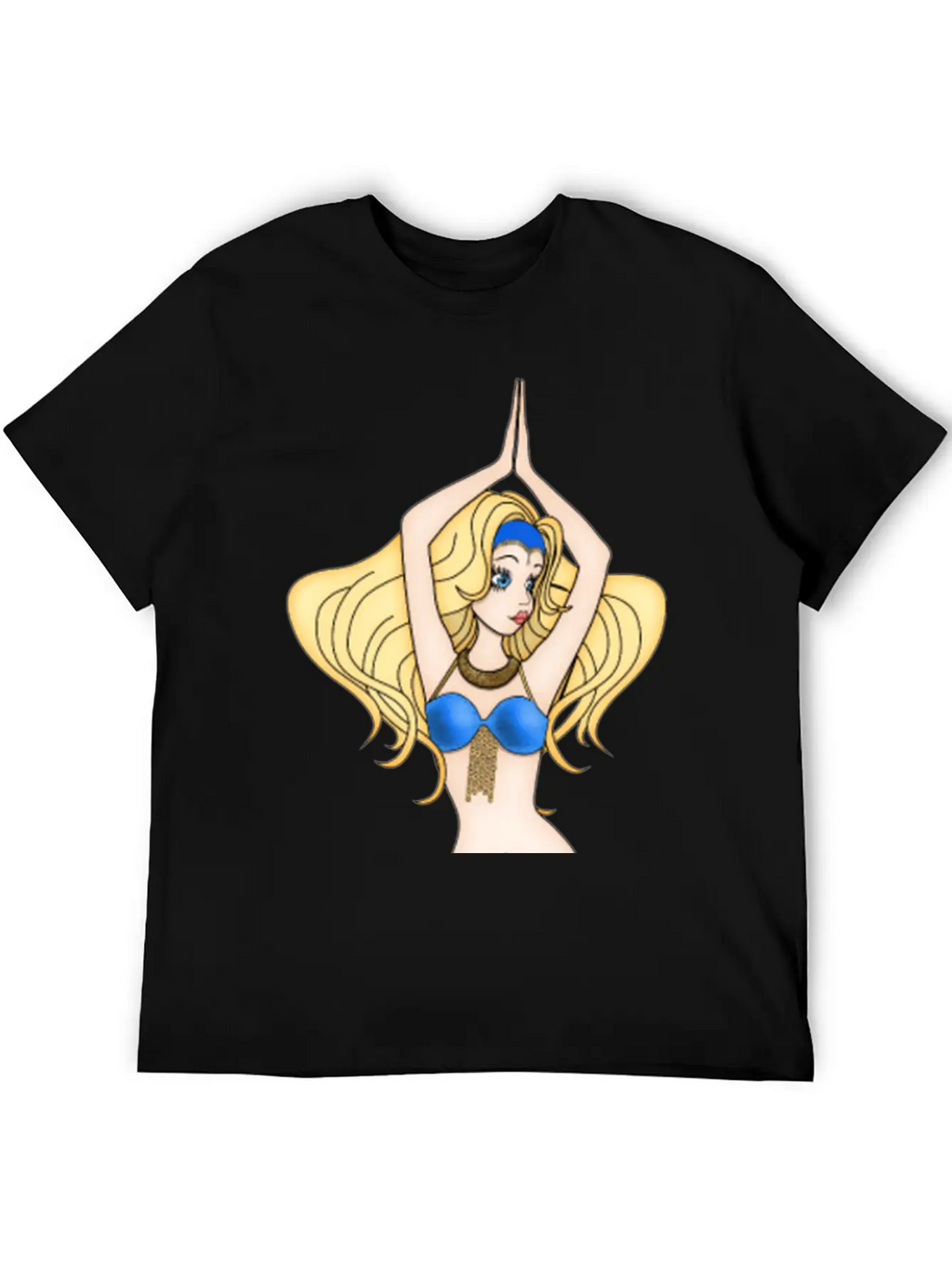 Blonde Hair Bellydancer Breathable Soft Cotton T-Shirt – Timeless Casual Look